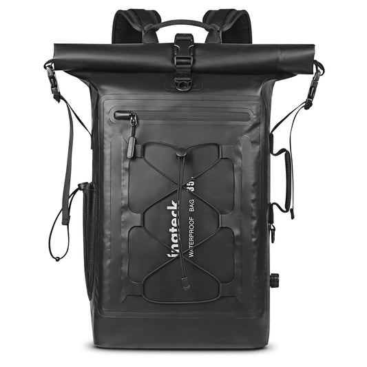 Inateck RollTop Backpack Men 30-35L Waterproof Multifunctional Organizer with Removable Shoulder Strap Drain Valve Waterproof Zipper for Cycling Outdoor Hiking