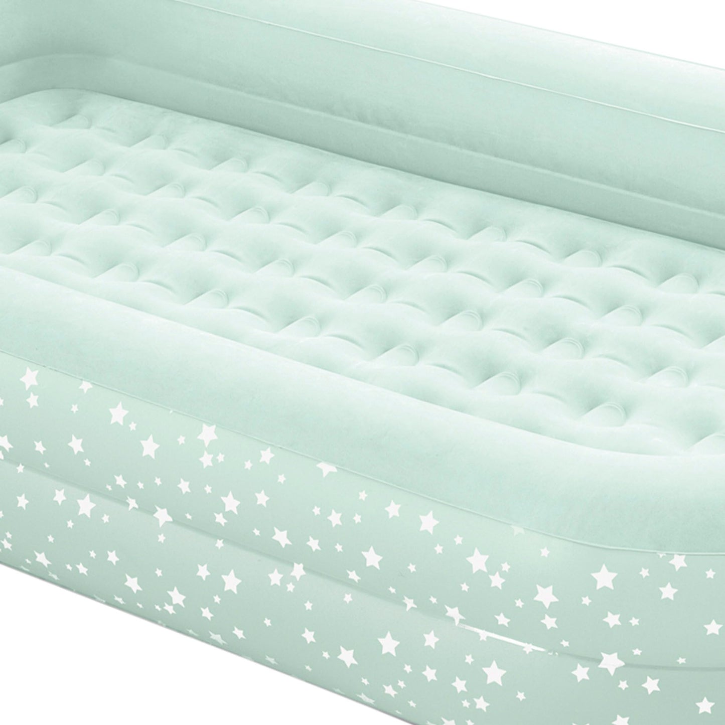 Intex air bed, mint green, 107 x 168 x 25 cm.