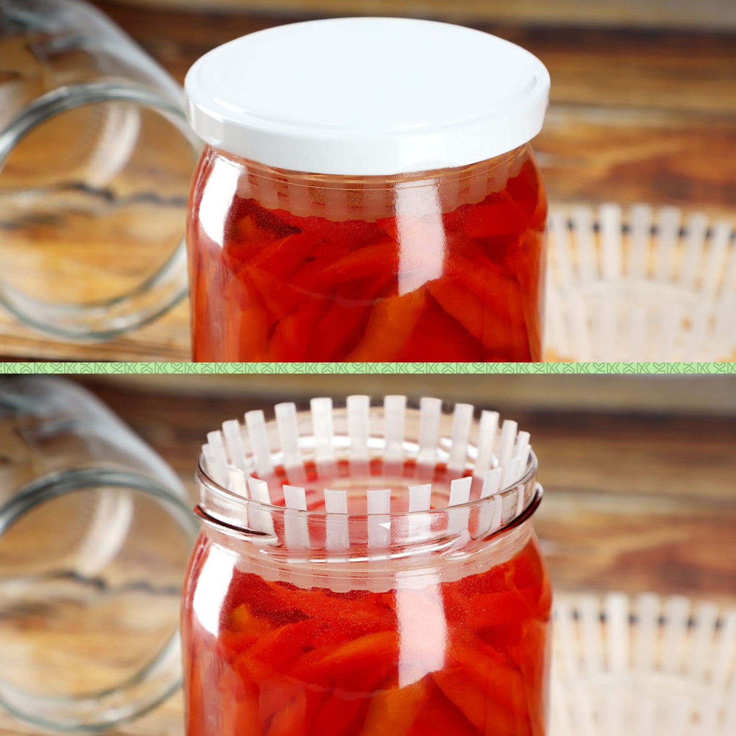 KADAX fermentation weight for preserving jars, plastic fermentation lid, food weight with net for sauerkraut, kimchi, and pickles, fermentation aid (fi 100mm / 40 pieces)