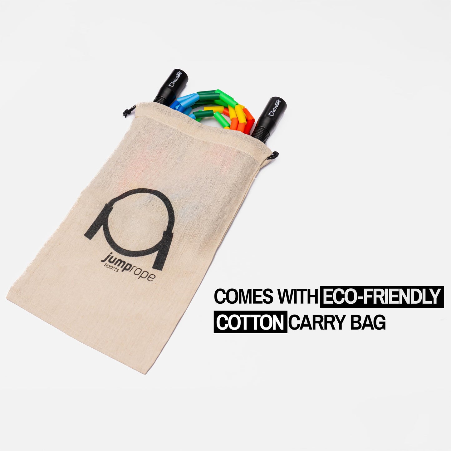 Professional Rope Skipping Competition Jump Rope Freestyle Bead - Adjustable length (RAINBOW, 3.0m)