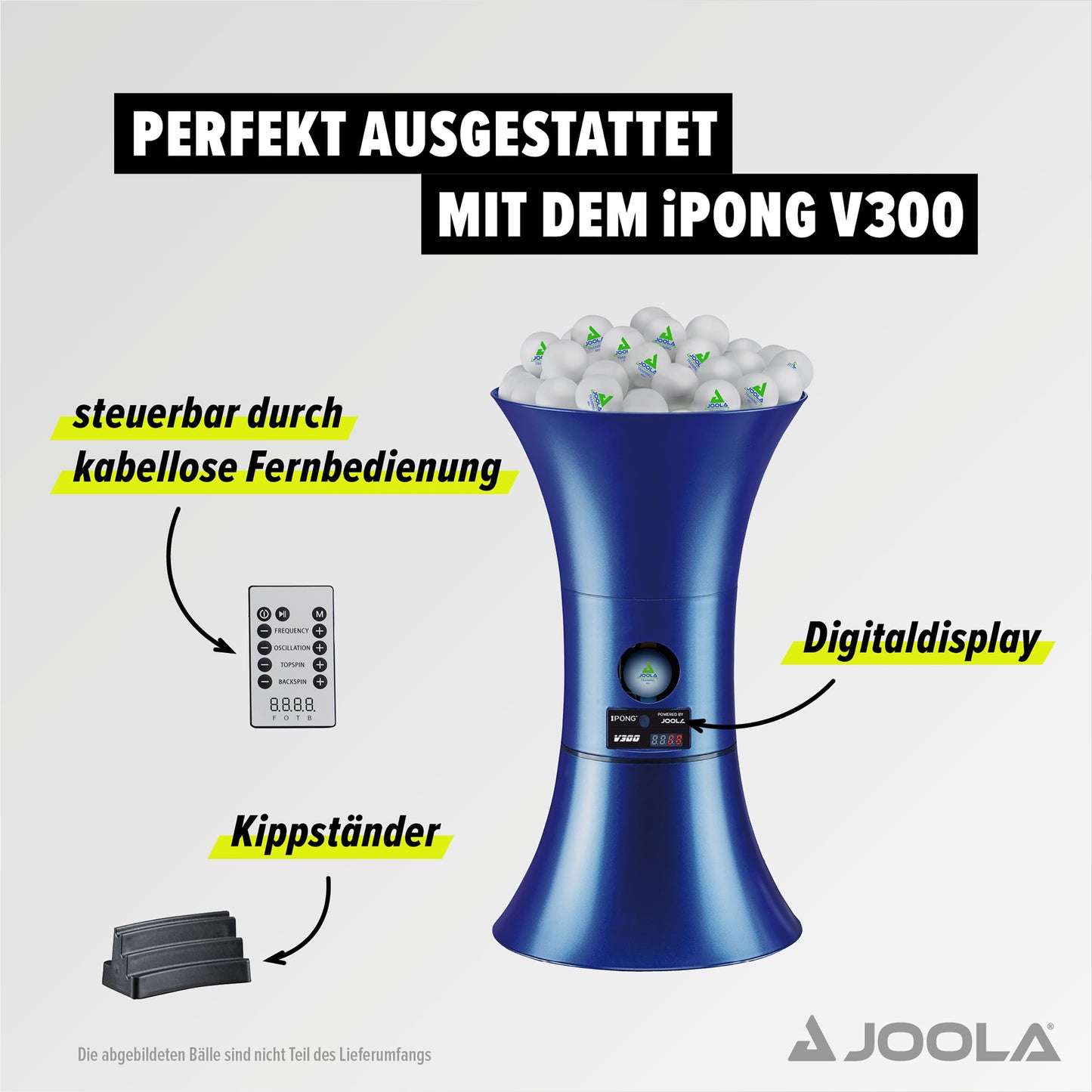 JOOLA TT-BUDDY V300 Table Tennis Robot, Blue