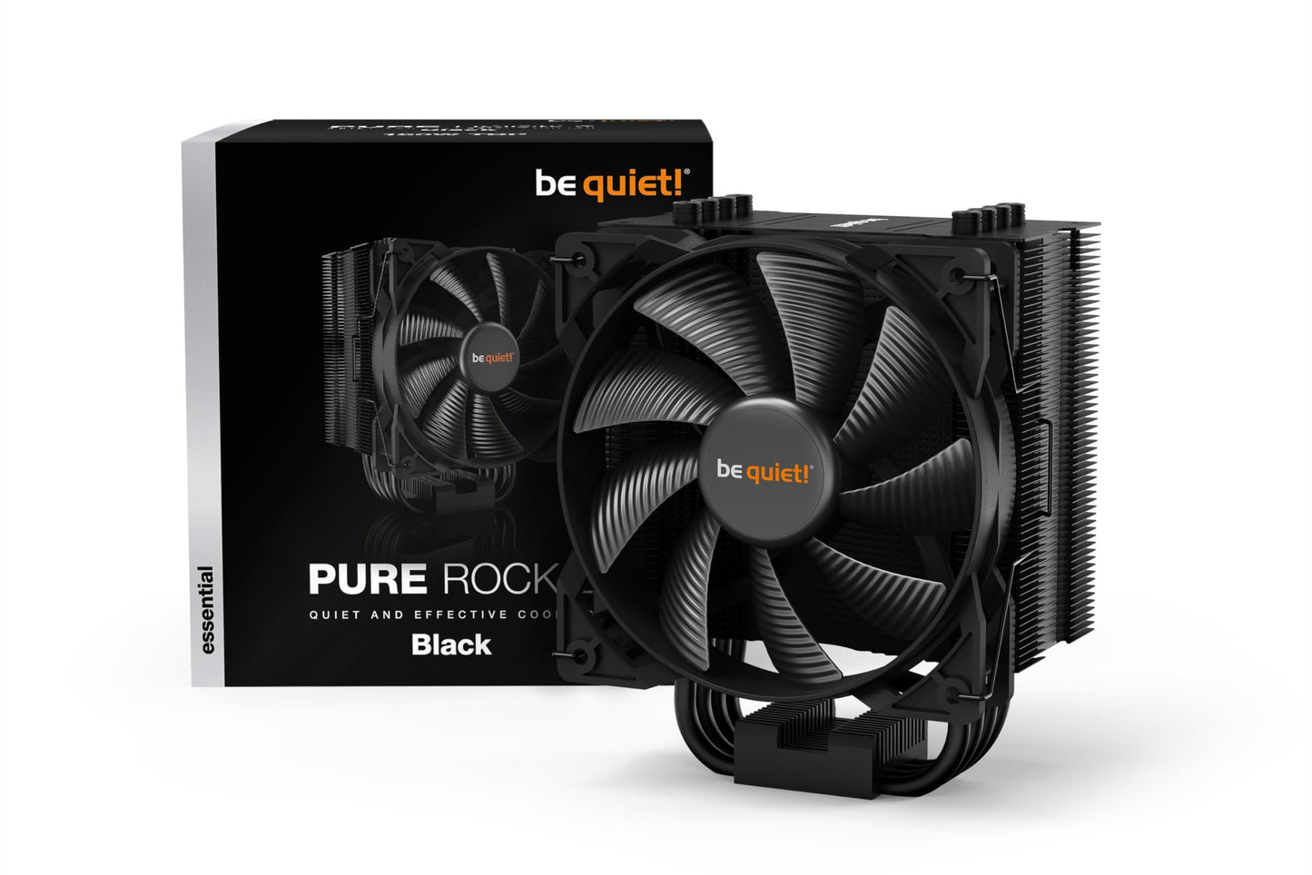 Shh! Pure Rock 2 Black, CPU cooler, 150W TDP, Pure Wings 2 120mm PWM, 4 6mm heat pipes, asymmetric design, single tower.