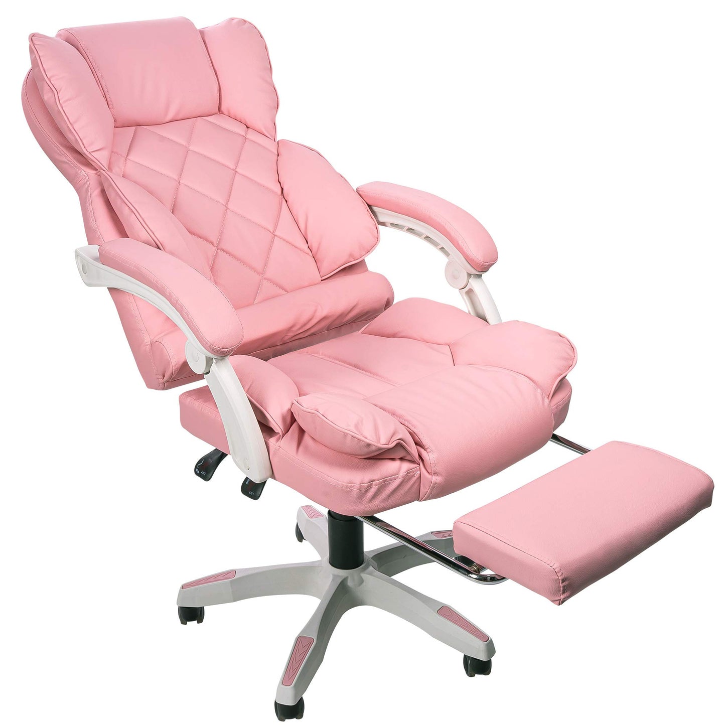 TRISENS Desk Chair Design Office Chair TV Office Chair Executive Chair Relax & Home Office, Color: Pink