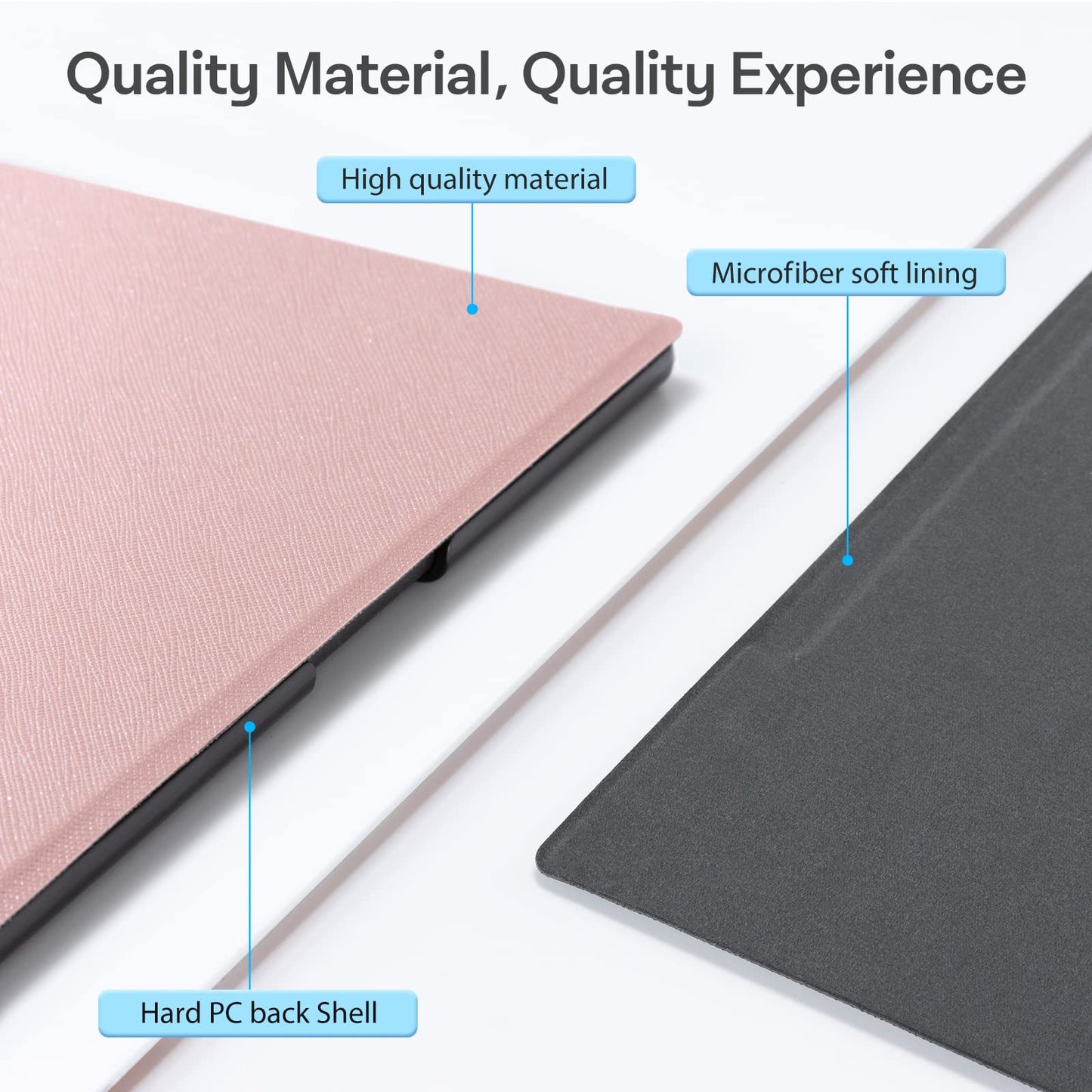 CoBak case for Remarkable 2 - Lightweight and durable book spine case with protective folio cover and integrated pen holder - for Remarkable 2 Paper Tablet 2020 10.3 inch Released (Rose Gold)