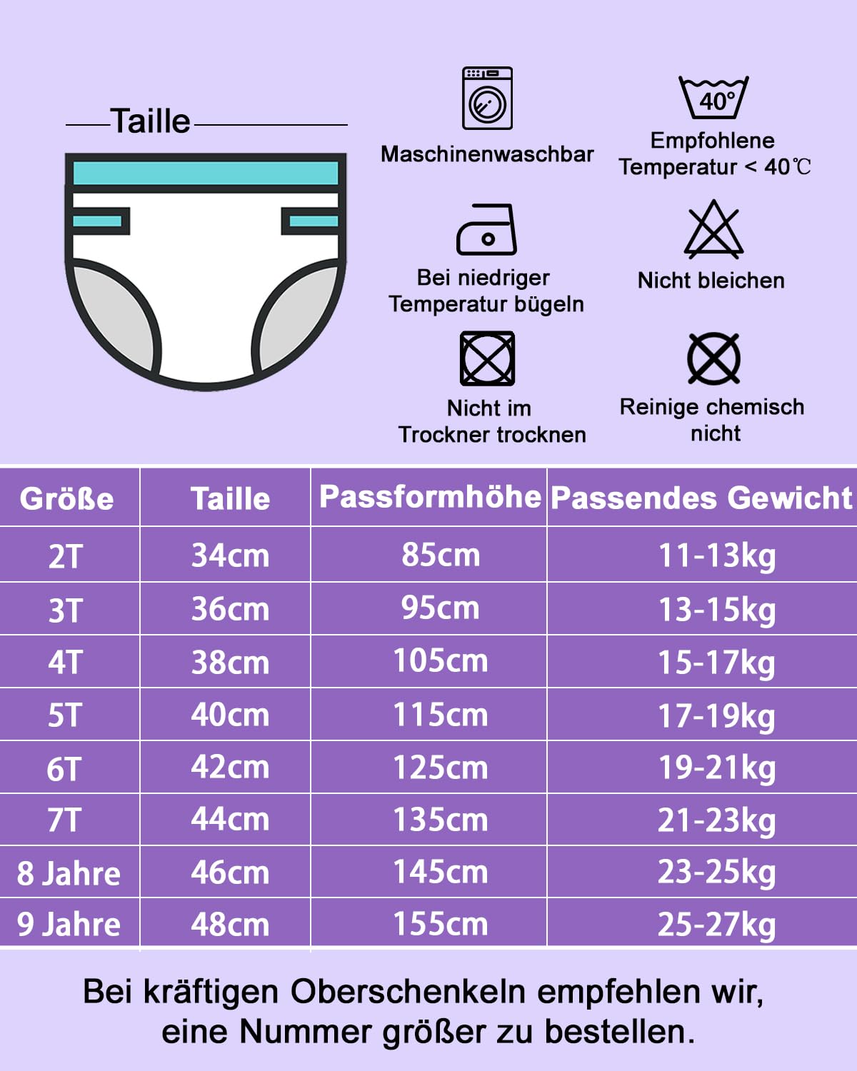 FLYISH DIRECT 6-Pack Potty Training Pants, 6-Layer Kids Potty Training Underwear, Soft and Breathable Potty Training Pants, 140/7T