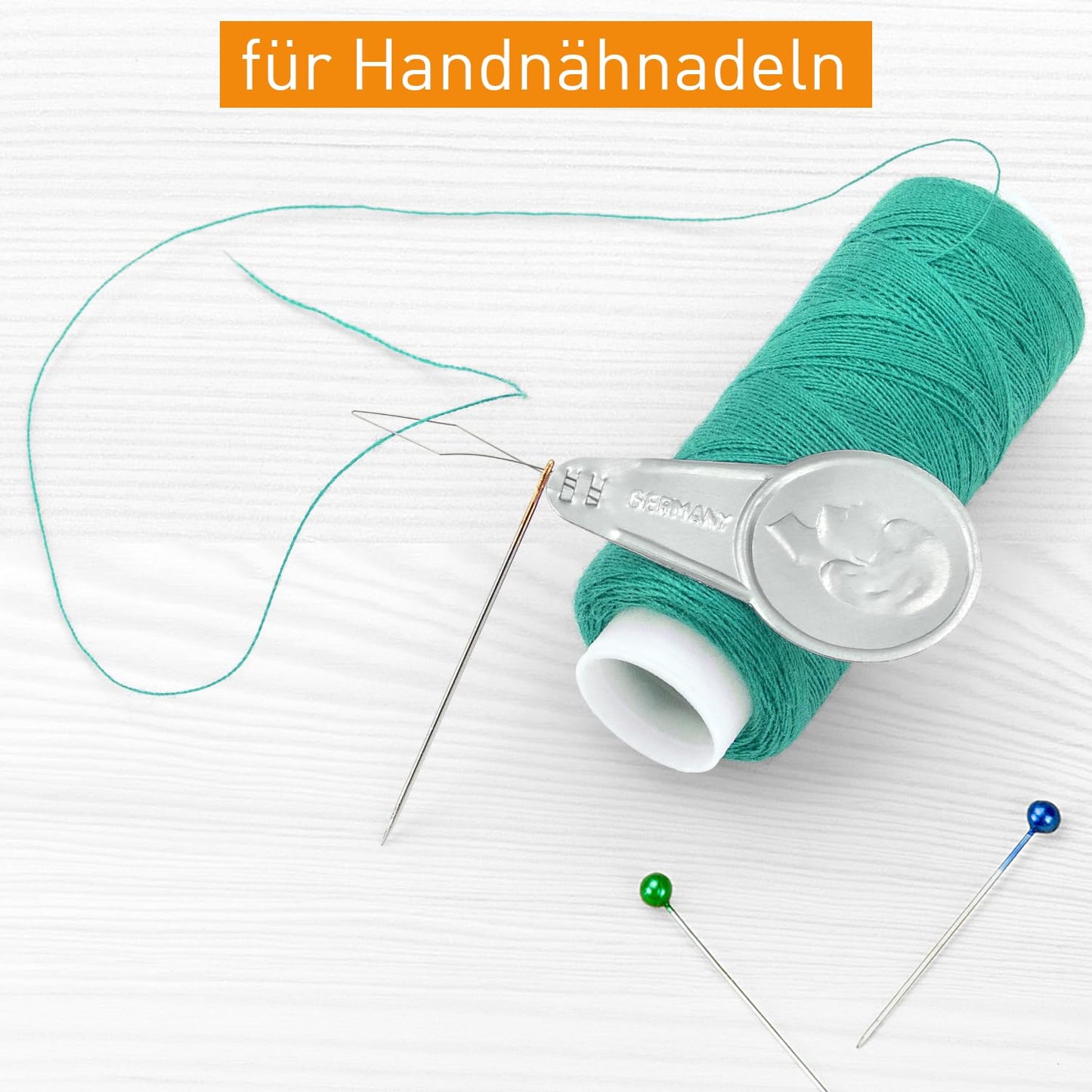 50 x Metal Classic Needle Threaders for Sewing Machine and Hand Sewing - Practical Threading Aid Set in Silver