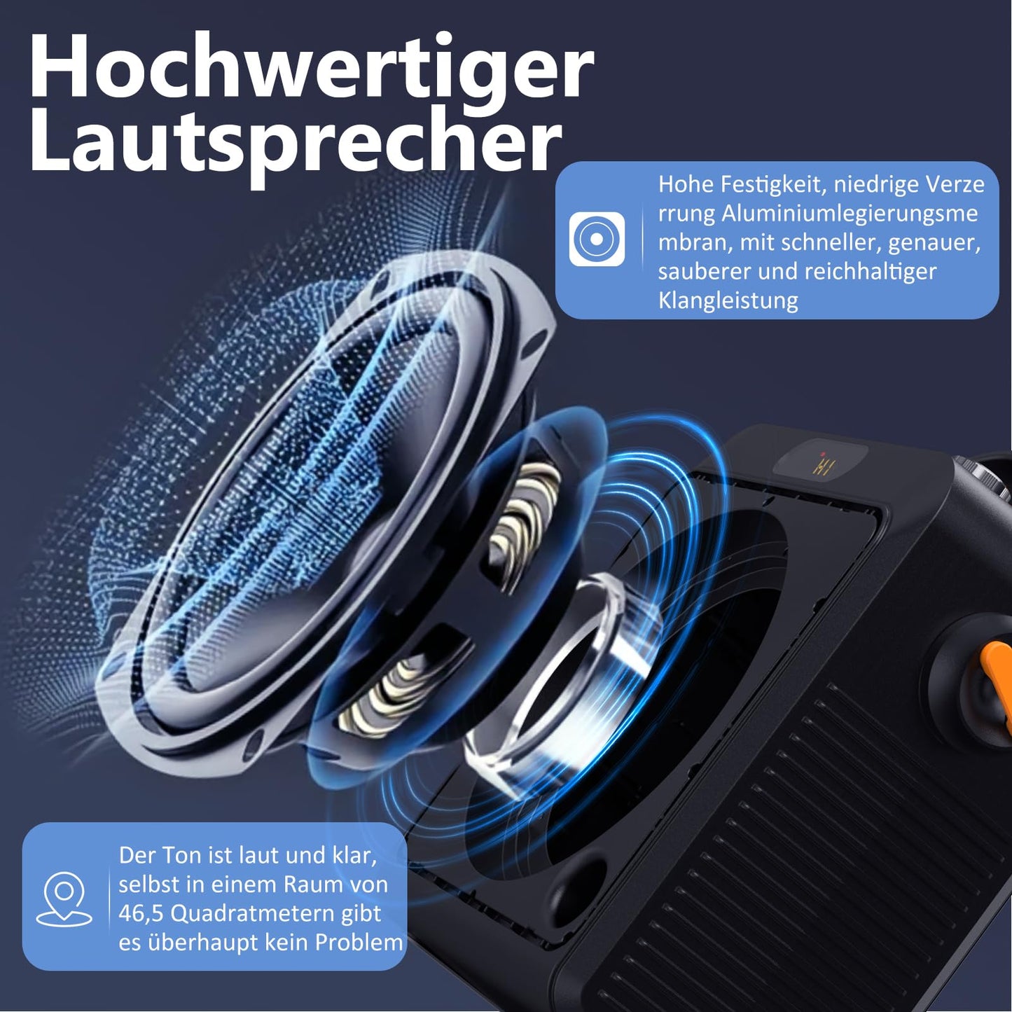 JYX Karaoke with 2 microphones, Bluetooth karaoke speaker, and DJ lights for adults and kids. PA system with microphone, karaoke, portable, for home and outdoor parties.