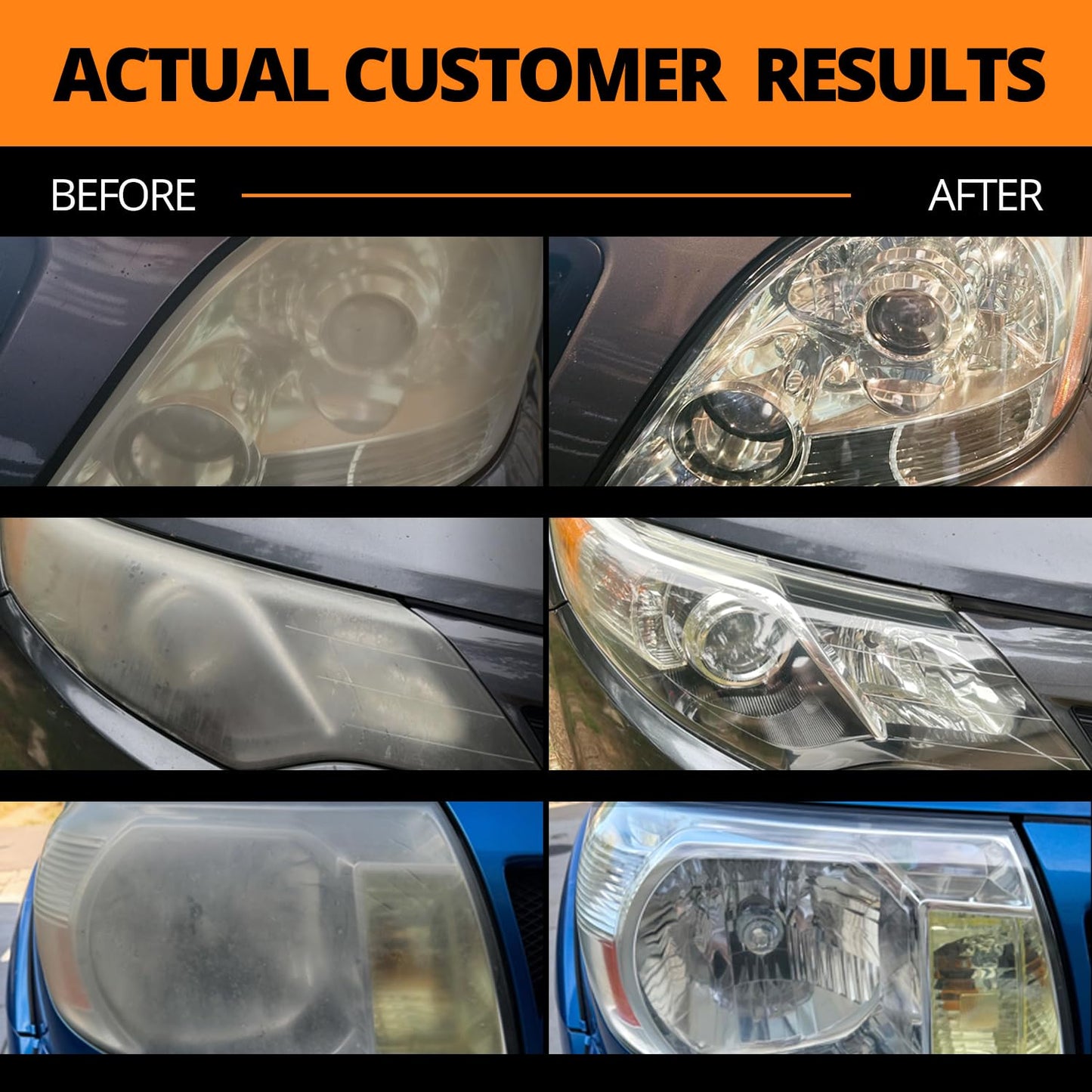 CERAKOTE Ceramic Headlight Restoration Kit - matte and cloudy headlight refurbishment set | professional ceramic coating | no power tools required | #1 in the USA