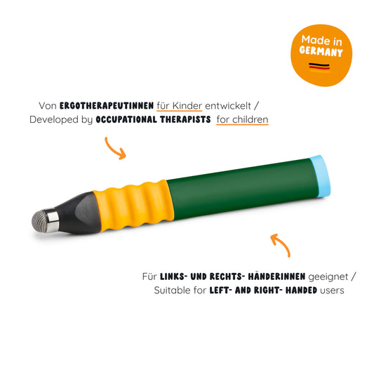 Edurino Ergonomic Input Pen I Special Edition | Tablet pen for kids I Input pen for Edurino figures I Educational games for ages 4 and up I Stylus Touch Pen (dark green)