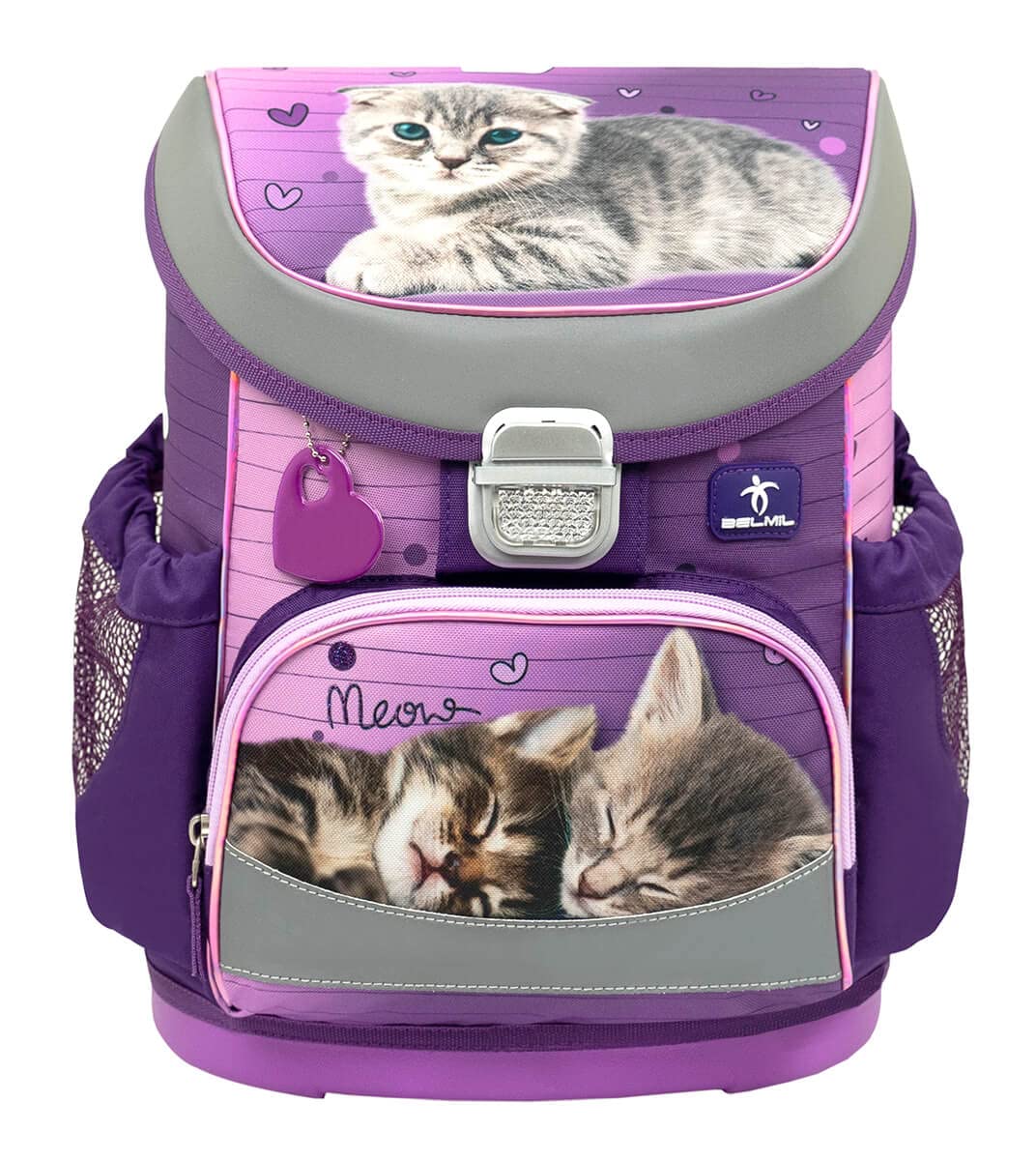 Belmil Mini-Fit school backpack set 4-piece (405-33/AG/S) (Little Caty 2)