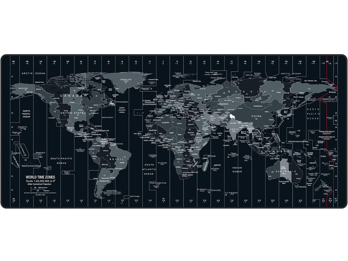 Anpollo XXL Speed Gaming Mousepad World Map 900x400x3mm XXL Mousepad Desk Mat Large Size Multifunctional Anti-slip desk pad enhances accuracy and speed.