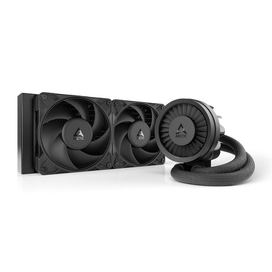 ARCTIC Liquid Freezer III Pro 240 - PC water cooling, AIO CPU cooler, 2x120 mm, 38 mm radiator, PWM pump, VRM fan, AMD AM5/AM4, Intel LGA1851/1700 Contact Frame - Black