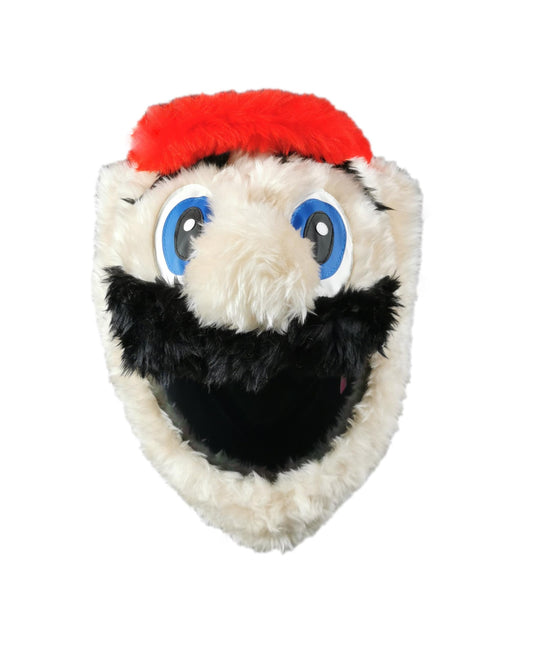 FunnyRiders plush motorcycle helmet cover - Funny motorcycle helmet cover - Motorcycle helmet cover - High-quality fabric helmet decoration.