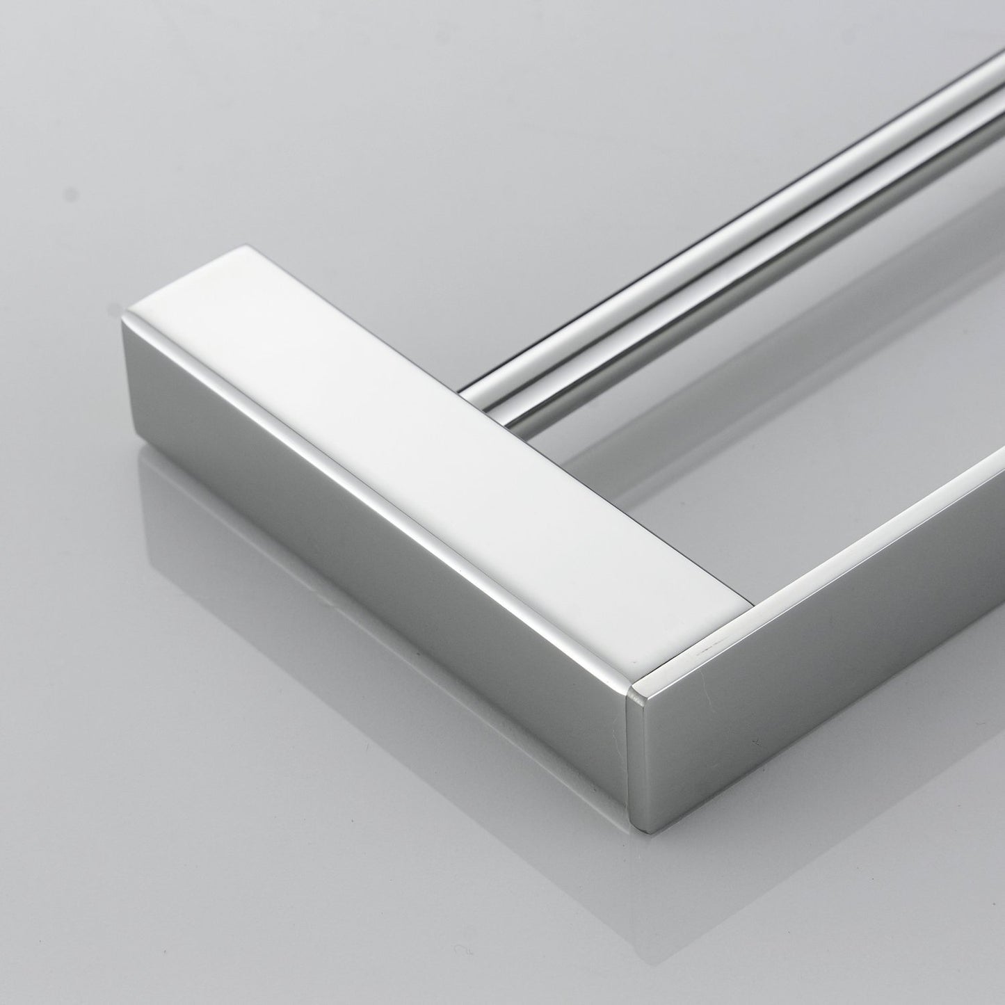 Bathroom toilet double 40cm towel bar wall mounted, stainless steel - polished stainless steel, BA8502C-40