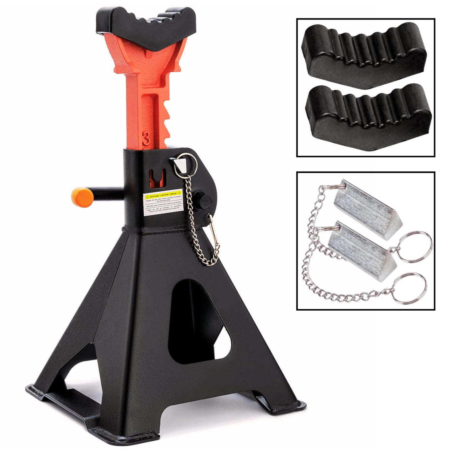 3T Floor Jack Hydraulic Trolley Jack + 2X Rubber Jack Stands Support Stand Model Selection (SN2432)