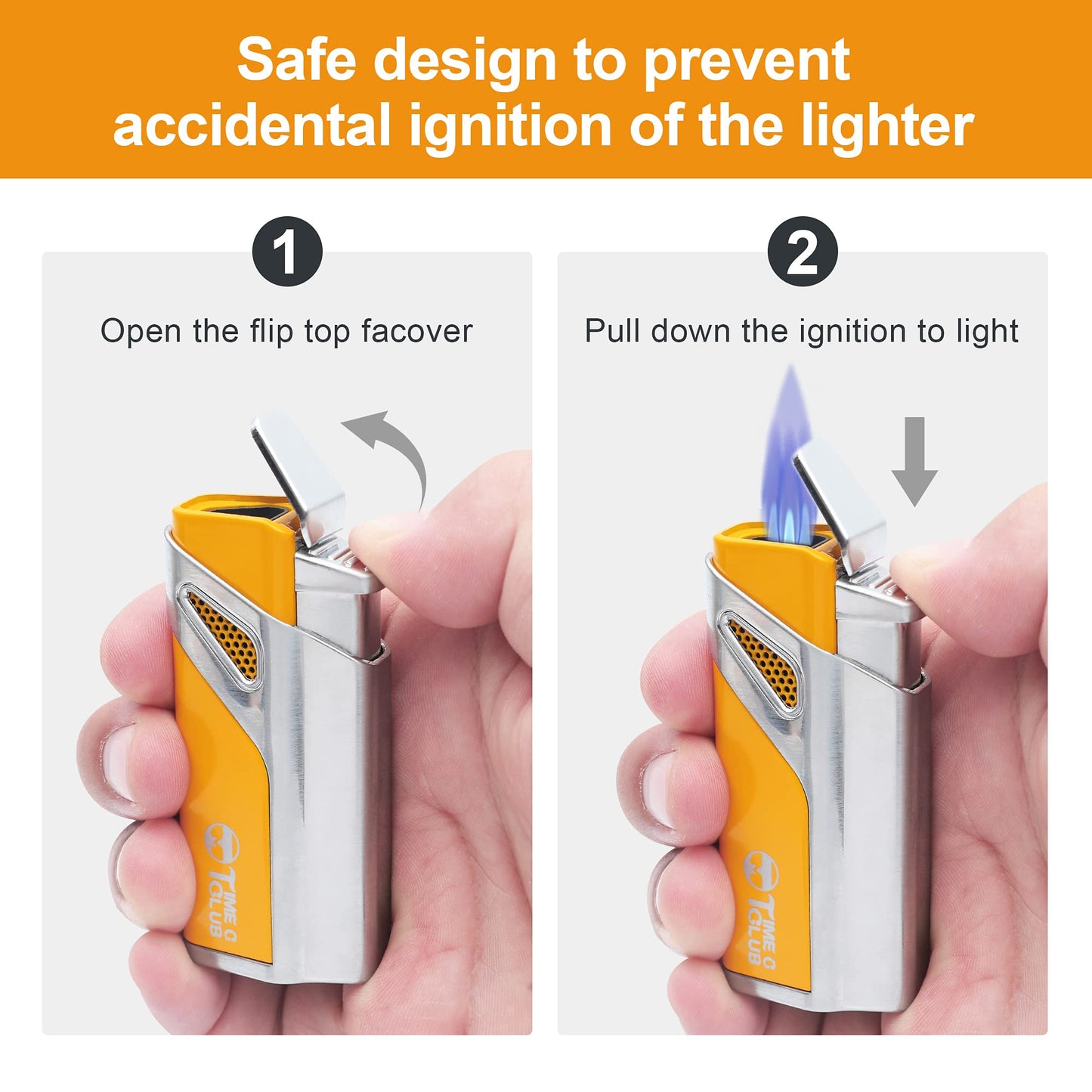 4-finger portable travel leather cigar case, cigar cutter, cigar humidifier with cigar cutter and humidifier, best man gift, birthday gift.