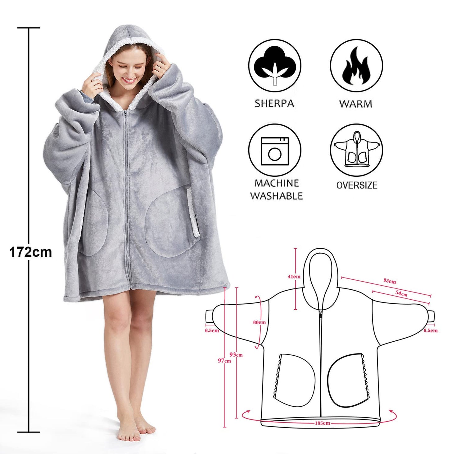 Toes Home Hoodie Blanket for Women Oversized, Warm Cozy Blanket Hoodie, Soft Sherpa Hooded Blanket Sweatshirt, Pullover Blanket Pajamas