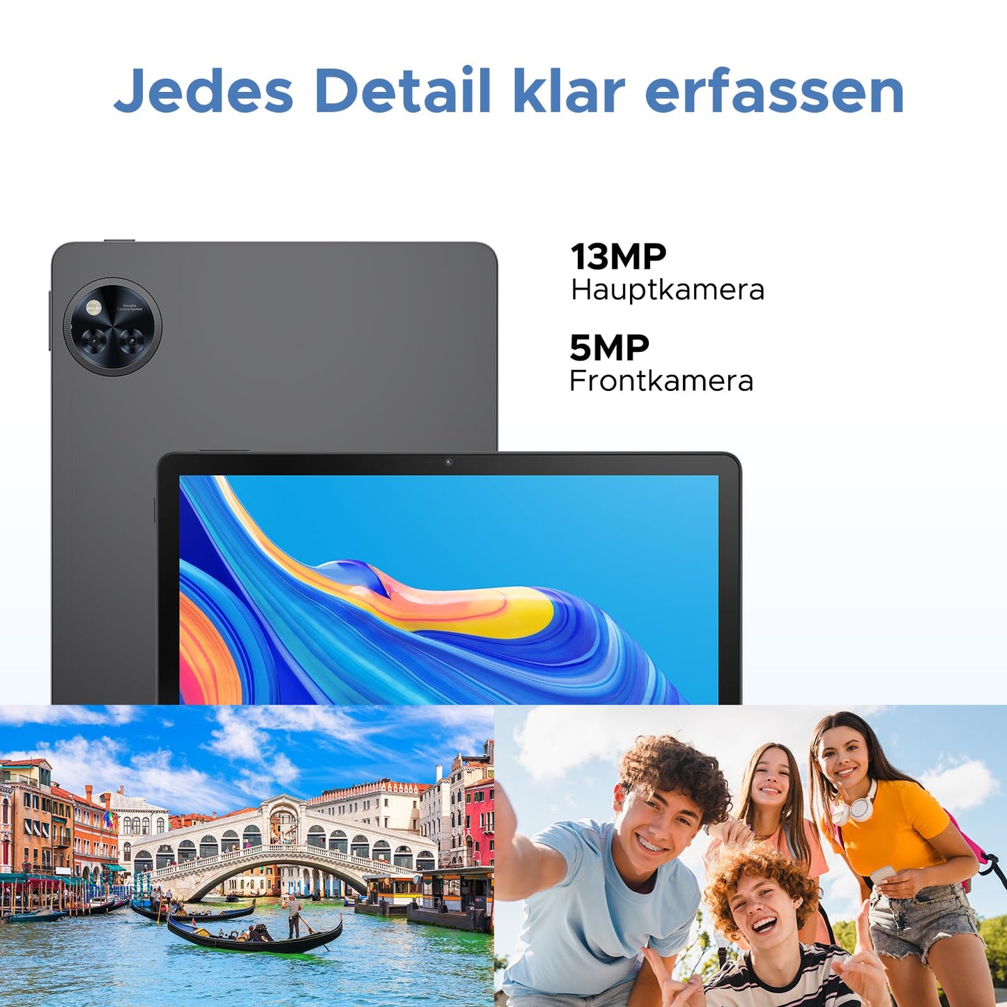 DOOGEE U11 Pro Android 15 Tablet 11-inch, 30GB+256GB (2TB TF) Gaming Tablets, 8580mAh, 90Hz Display, WiFi 5, T7200 Octa Core, 13MP+5MP, Tablet with Keyboard, Stylus, Mouse, Case, Black