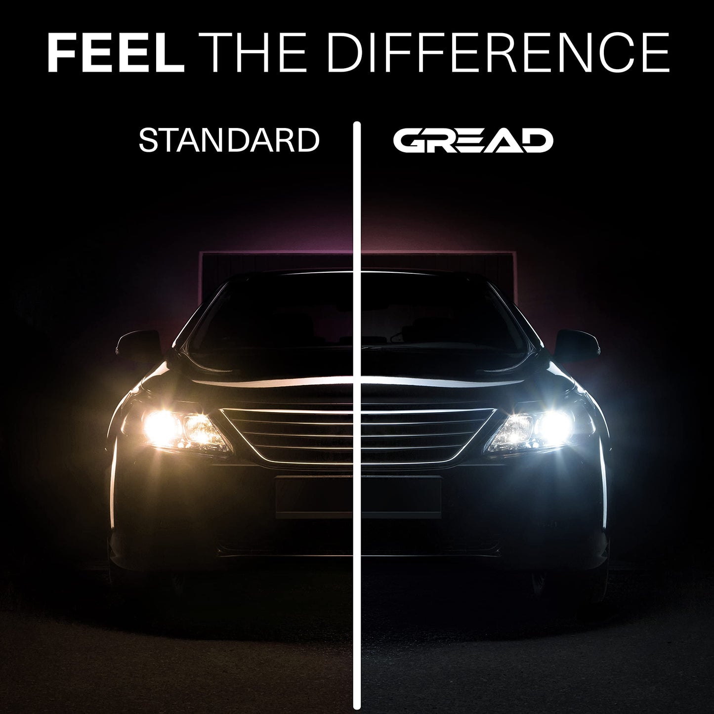 Great - HB4 Car Lamp HB4 12V 55W - super-white - headlights 8500k E-mark free registration - Xenon Optic - 2 pieces