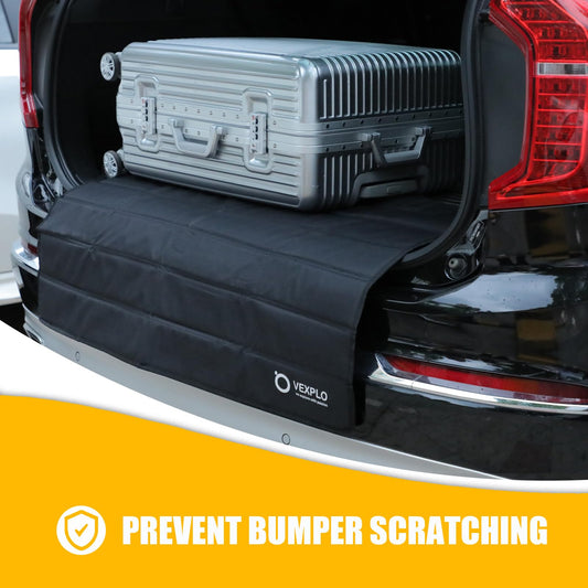 Wider Car Bumper Guard Trunk, 96 x 63 cm Foldable bumper guard dog trunk protector - Protects cars, SUVs, and vans from scratches caused by dogs and heavy loads like wheelchairs.