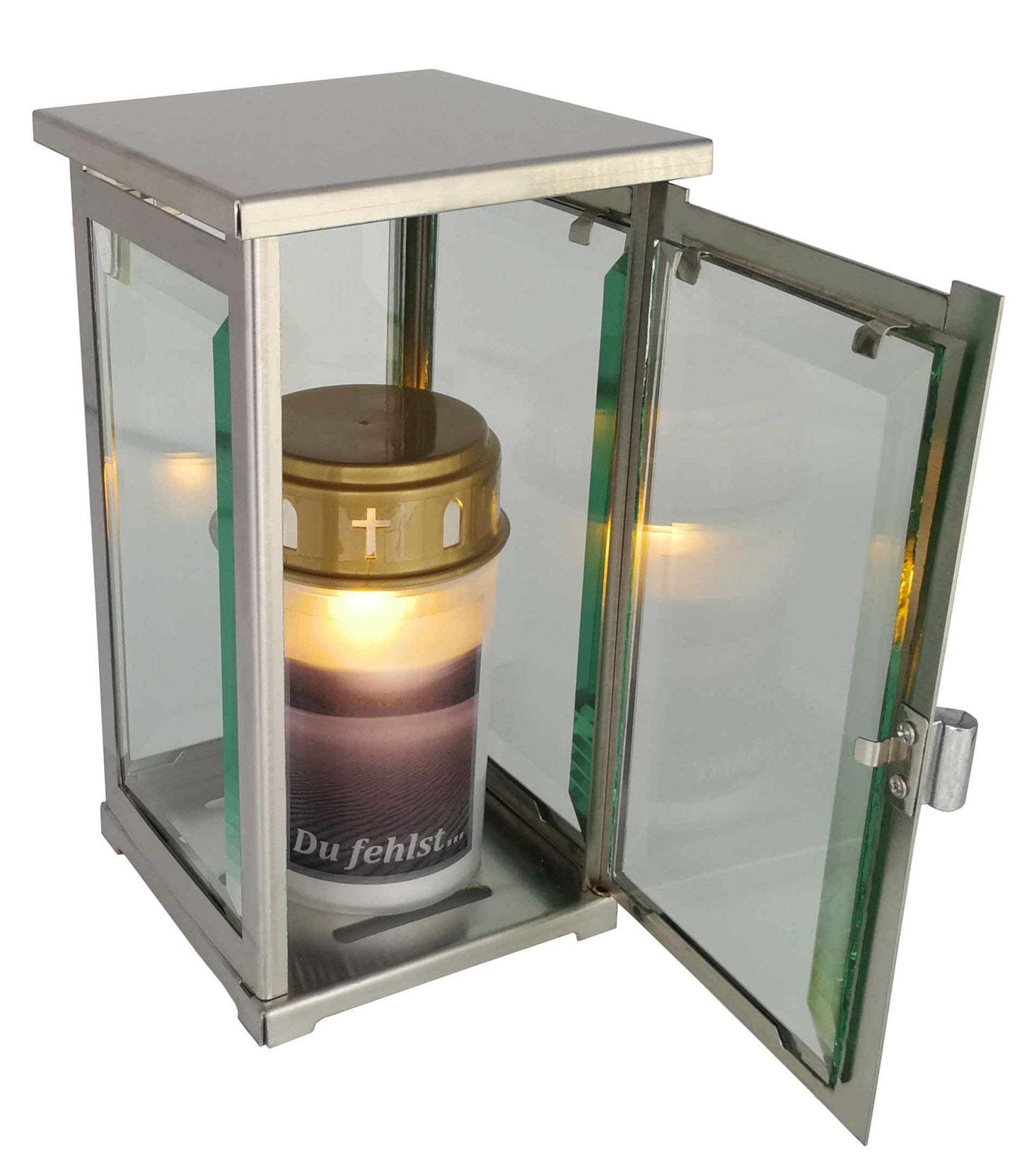 Grave light, grave lantern, modern stainless steel grave lamp including LED grave light.