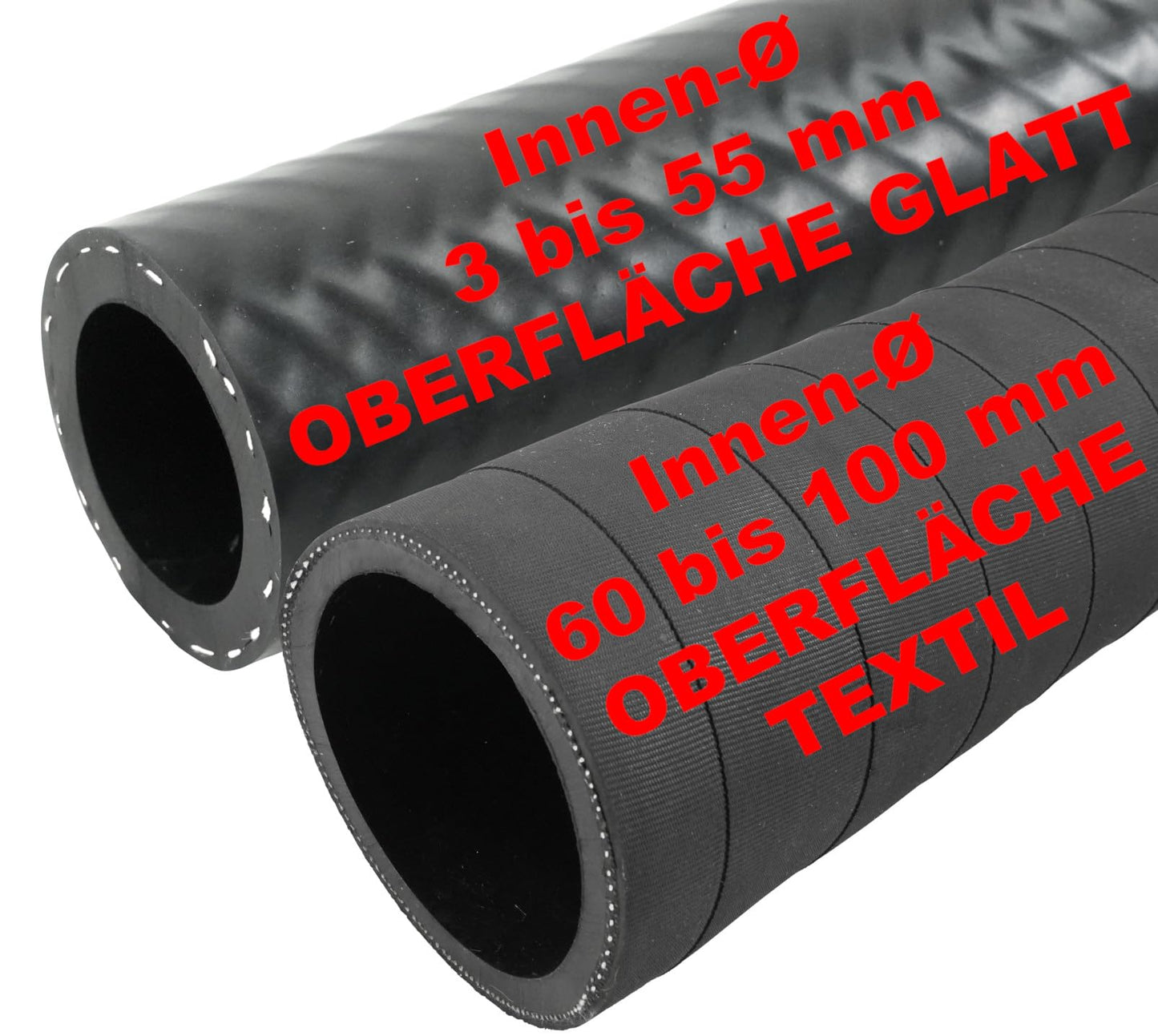 7m EPDM radiator hose Ø 5 x 11 mm coolant hose 120°C * MANY SIZES & LENGTHS * fabric reinforced vacuum hose rubber hose hot water DIN 73411 * SMOOTH EXTERIOR