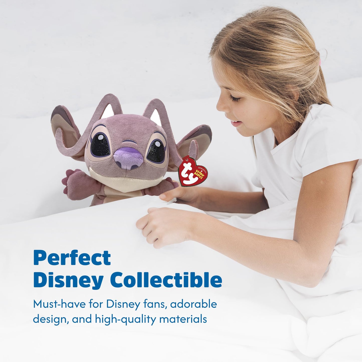 TY Angel Beanie Babies 15CM - Known from the movie, Soft plush toy, Collector's item, and cuddly toy for children.
