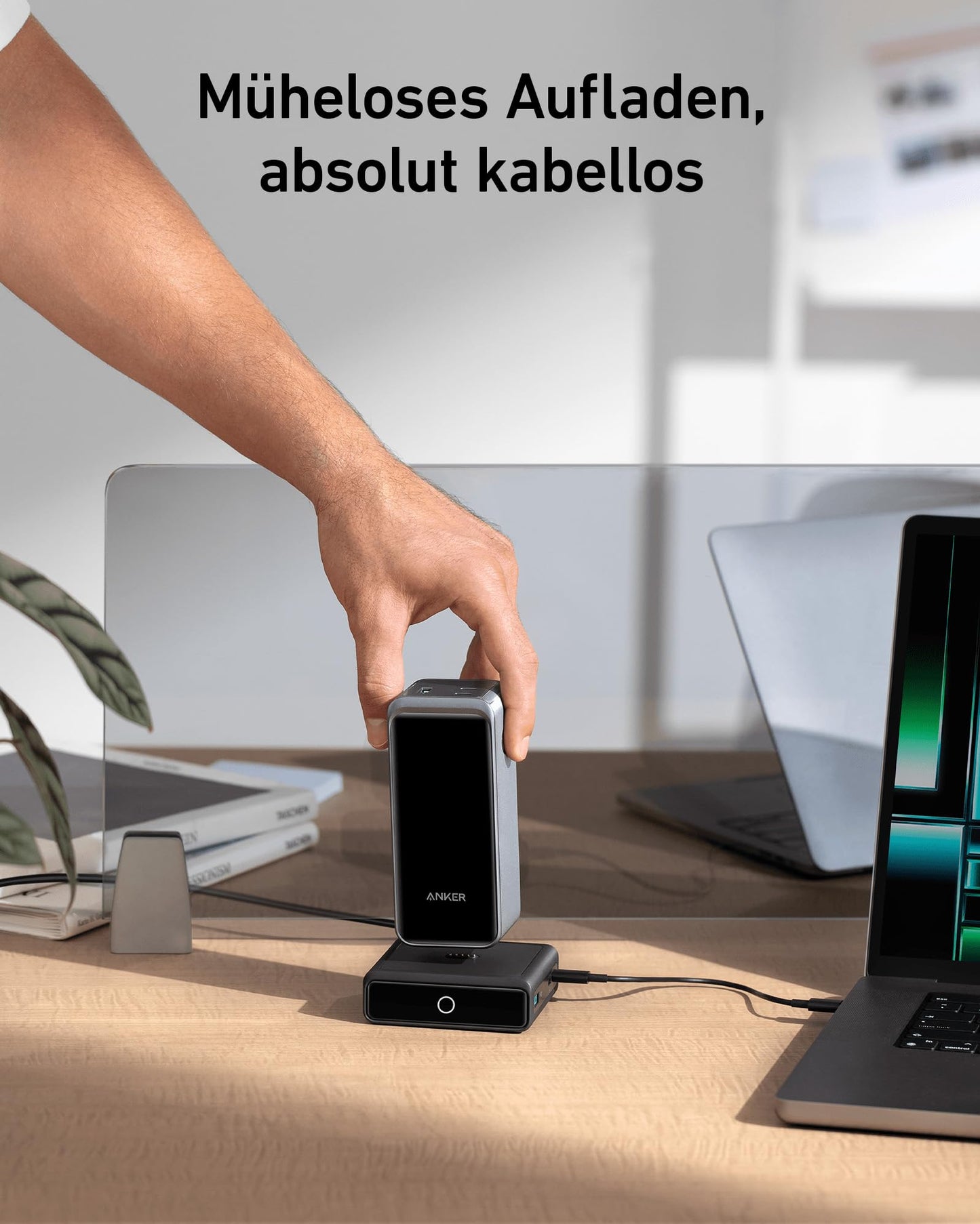 Anchor charging station for Anchor Prime Powerbank, 100W fast charging with 4 ports, for MacBook Pro/Air series, iPhone 14/13 series, Galaxy, AirPods, and more (Powerbank sold separately)