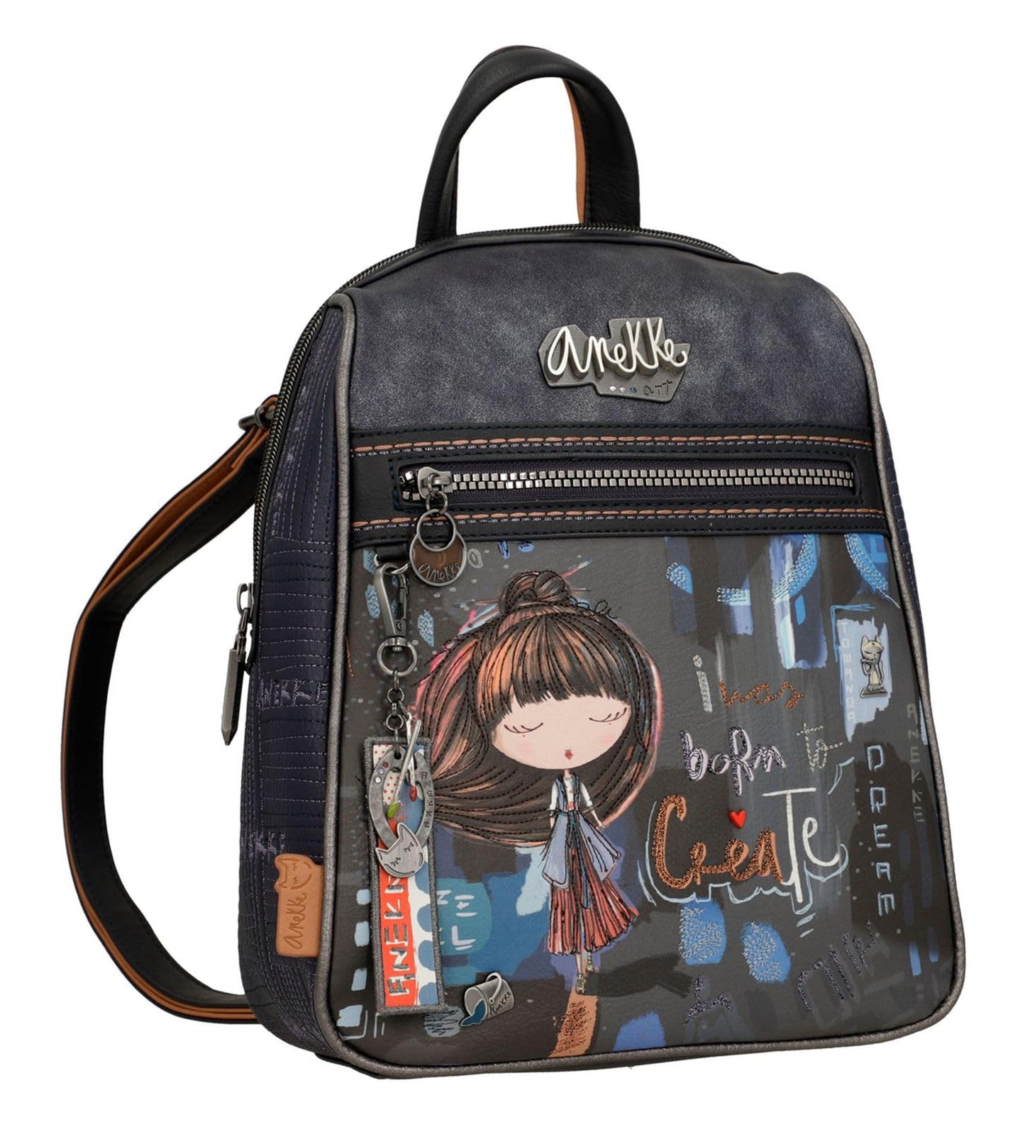 Anekke Contemporary Women's Hiking Backpack, 25 x 29 x 9 cm, Colorful, Modern Japanese Design