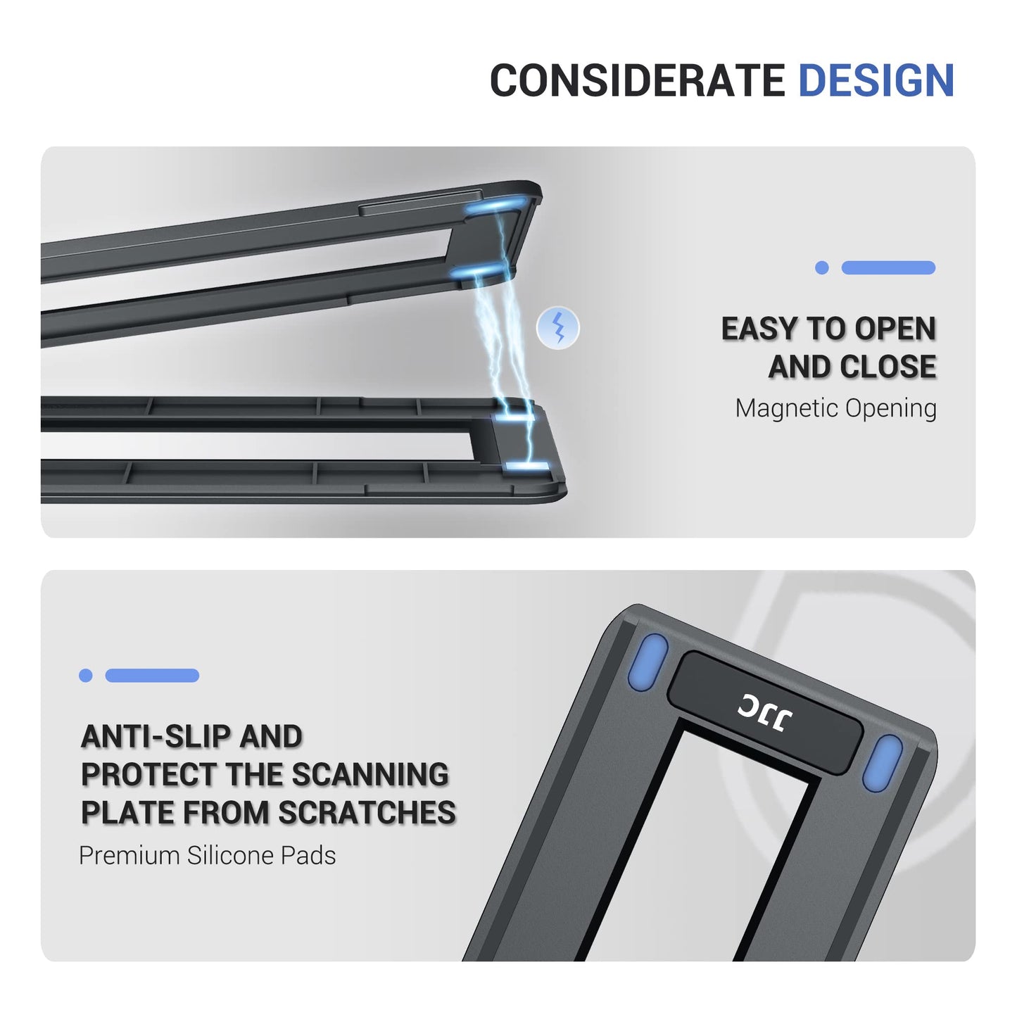 JJC 35mm film holder negative photo scanning mask strip holder cover for flatbed scanner with backlight