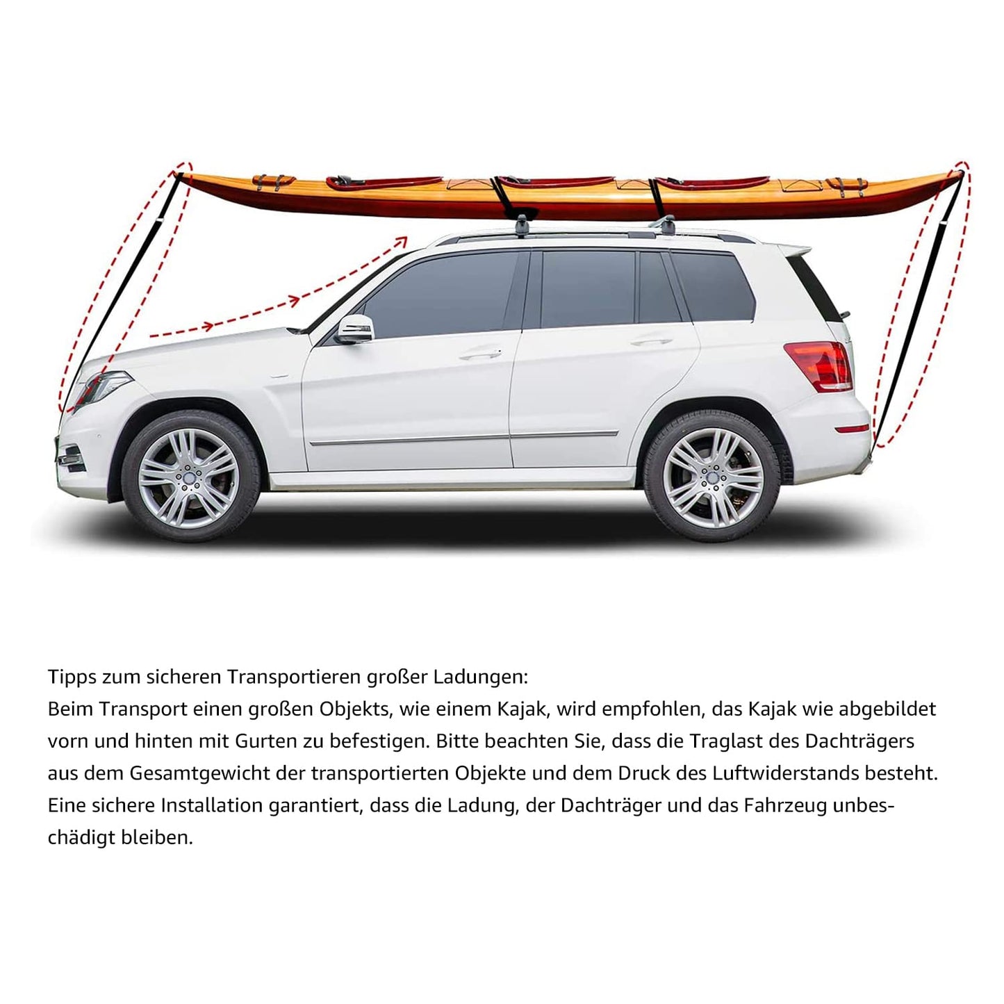 Amazon Basics Roof Rack with Cross Bars, 132 cm, for spans up to 117 cm between raised side rails with gap, 2-pack, Black/Silver