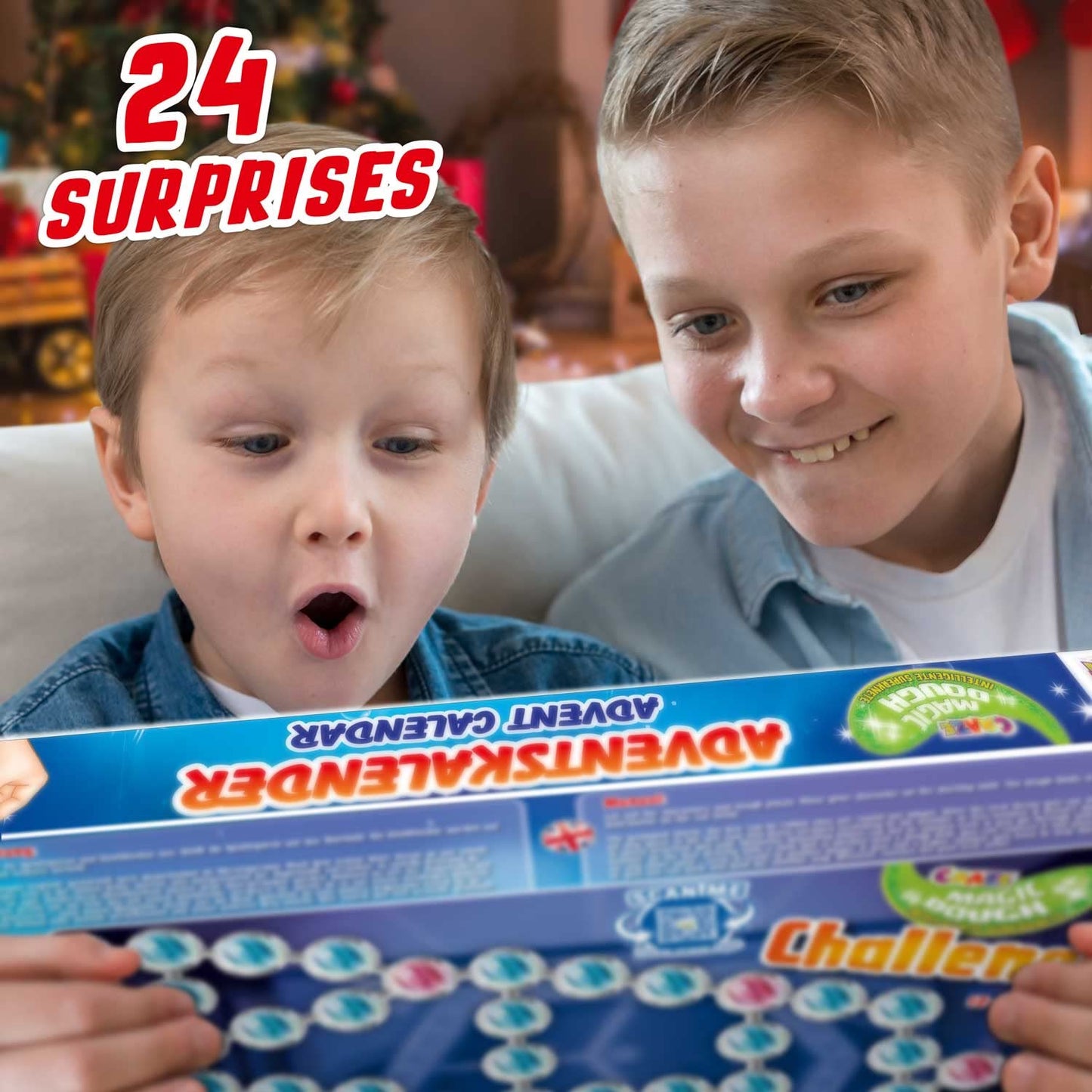 MAGIC DOUGH Advent Calendar for Kids - Toy Advent Calendar with Dough, 24 Great Surprises with Smart Super Dough