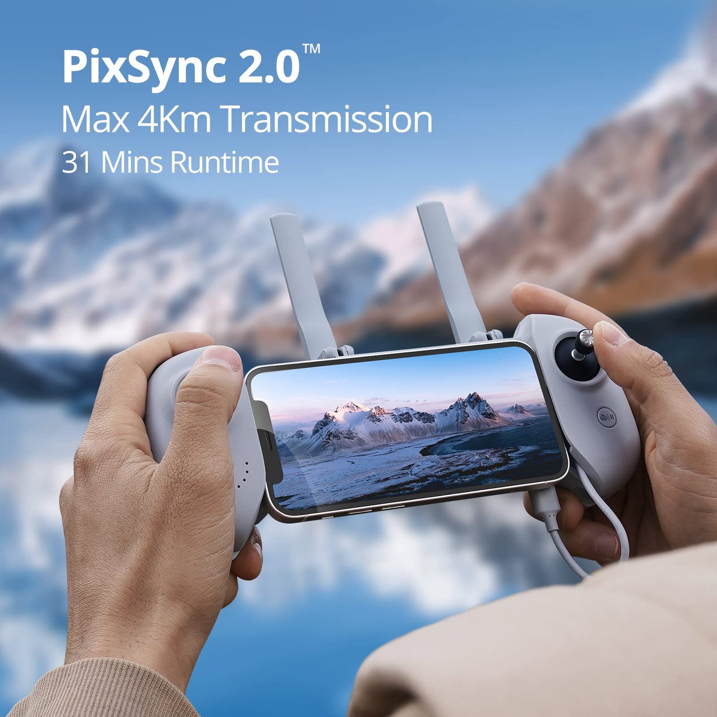 Potensic ATOM SE GPS Drone Camera 4K, 4km FPV video transmission, under 249g, EIS image stabilization 12MP photo, RC Quadcopter, Follow-Me/auto return, 31mins flight time for beginner adult, C0