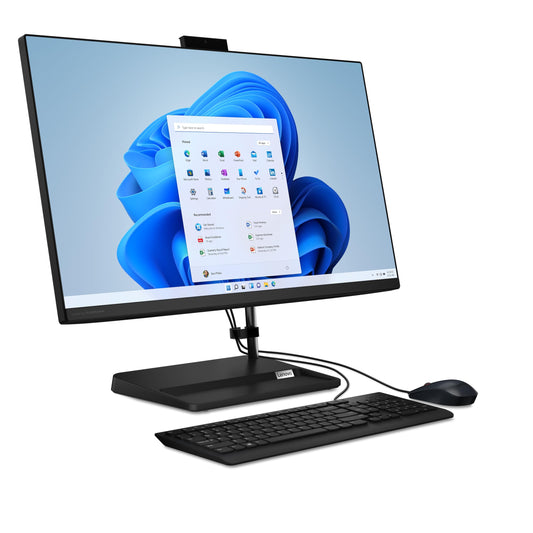 Lenovo IdeaCentre 3 All in One | 27" Full HD Display | AMD Ryzen 7 7730U | 16GB RAM | 1TB SSD | AMD Radeon Graphics | Windows 11 Home | QWERTZ | Black | includes keyboard & mouse | 3 months Premium Care