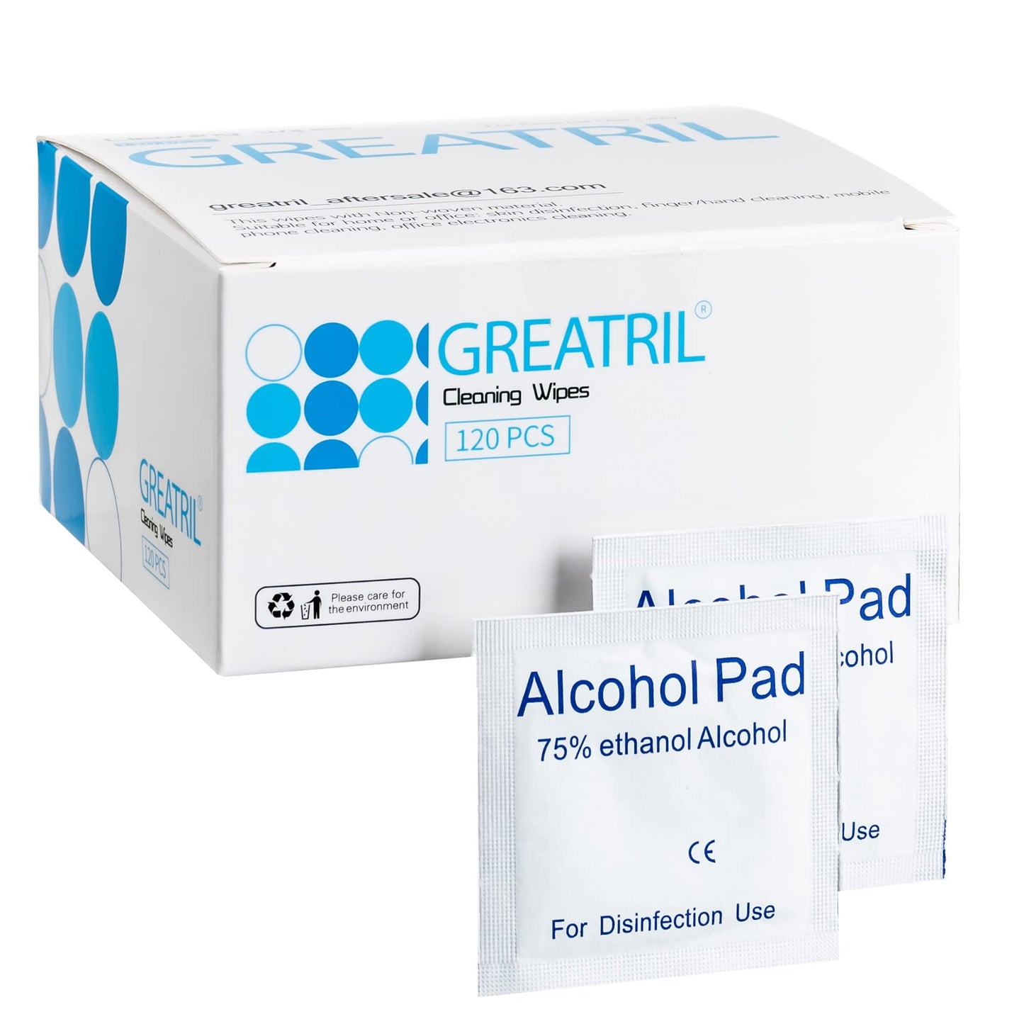 240 pieces of cleaning wipes small size 6 cm x 6 cm - Greatril Alco cleaning wipes with travel size for hearing aids/on-the-go/mobile phone/iPad/mouse/door handle/glasses/tablet/computer/laptop.