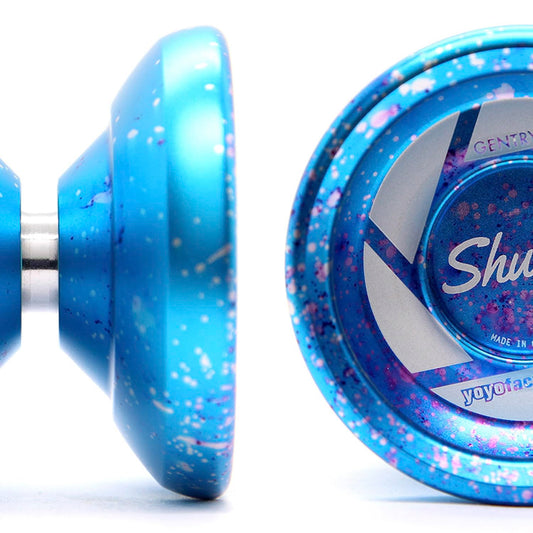 YoYo Factory Shutter yoyo - Unresponsive professional yoyo made of full metal - Sleeping yoyo with ball bearing - Used by world champion Gentry Stein - Toy for kids & adults - Galaxy-themed