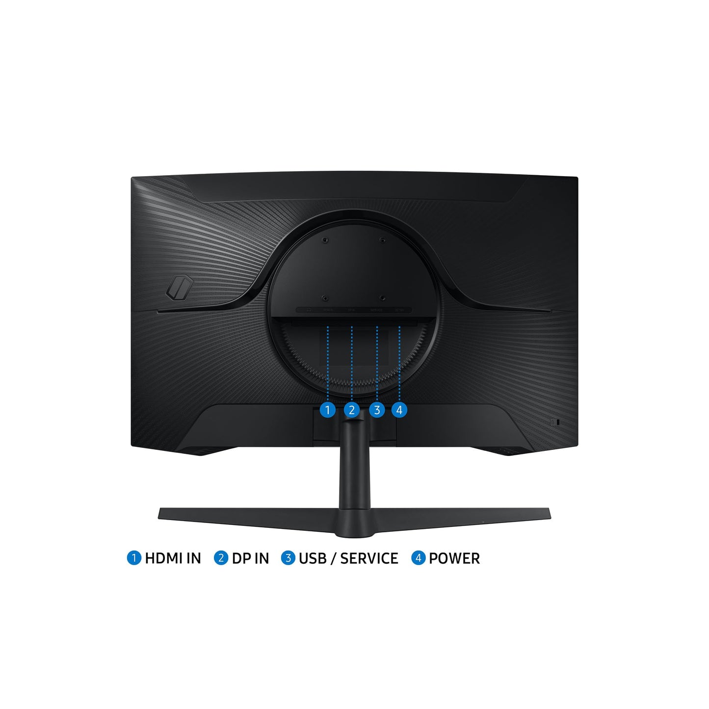 Samsung Odyssey G55C Curved Gaming Monitor, 27 inches, VA panel, 2560 x 1440 pixels, 1000R radius, HDR10, AMD FreeSync, 165 Hz refresh rate, 1ms response time (MPRT)