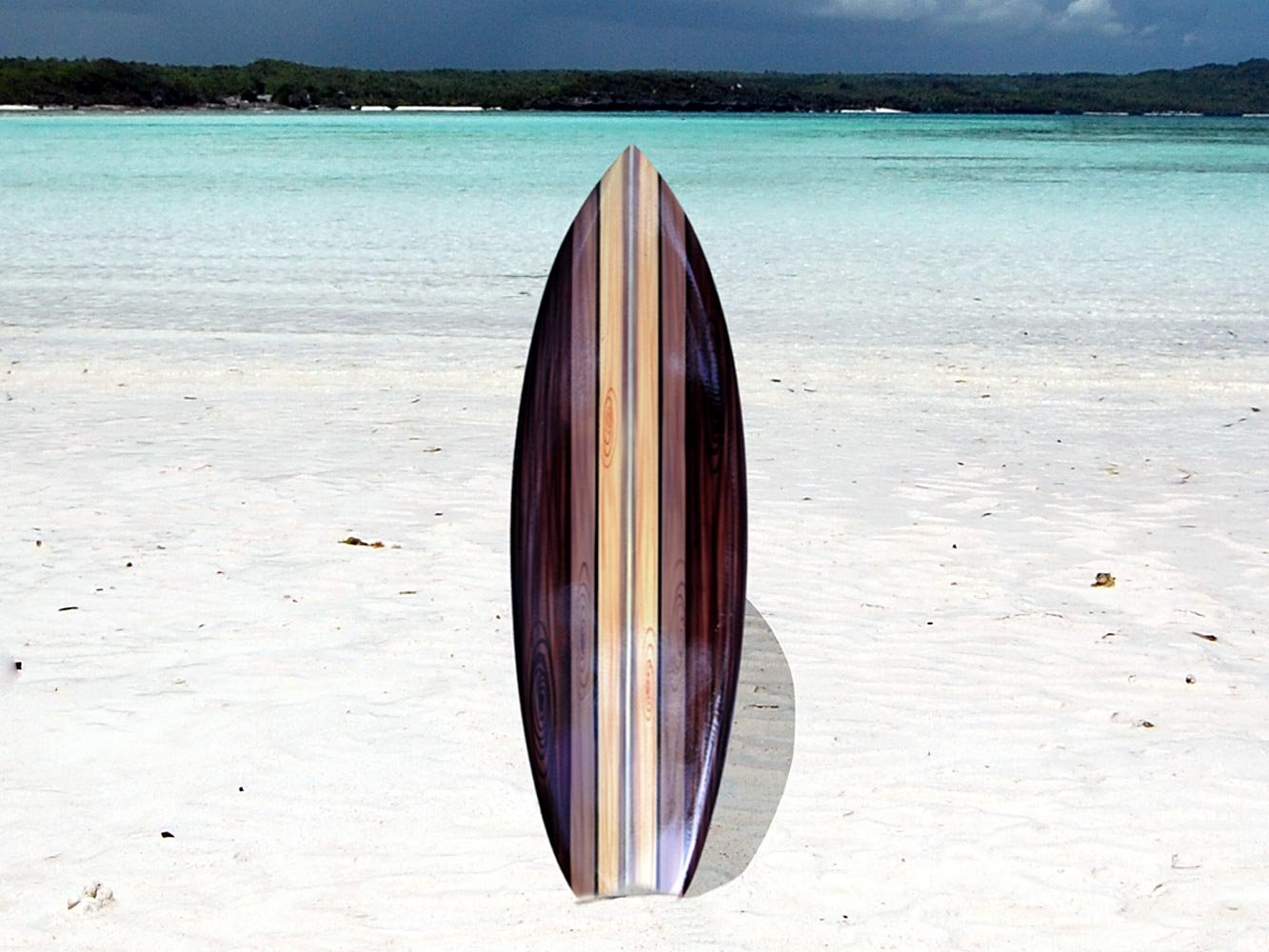 Starfish Sportswear decor wood surfboard 50, 80, or 100 cm airbrush design surfing waves surf /1851 80 cm