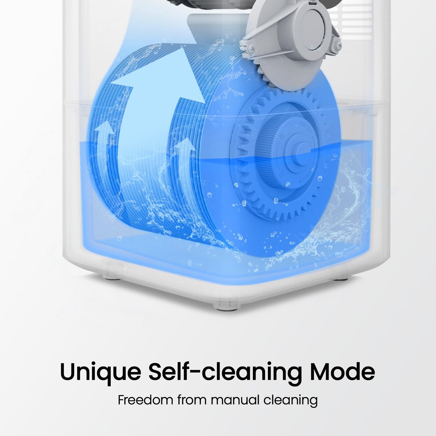 Smartmi Evaporative Humidifier, Cool No Dist Humidifier for Bedroom, Baby Humidifier, 4L Top Fill, Self-cleaning, Quiet, Smart APP Control, Auto Shutoff.