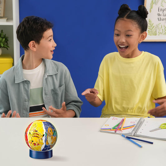 Ravensburger 3D Puzzle 11547 - Night Light Puzzle-Ball Pokémon - for Pokémon fans aged 6 and up, LED bedside lamp with clap switch