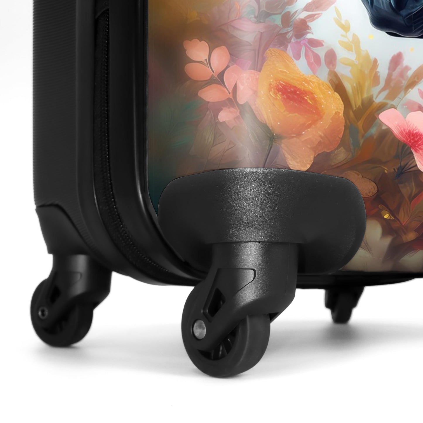 NoBoringSuitcases.com® Kids luggage suitcase girl trolley carry-on hard shell suitcase small gift - Kids - Horses - White - Kids suitcase girls suitcase small, 55x40x20