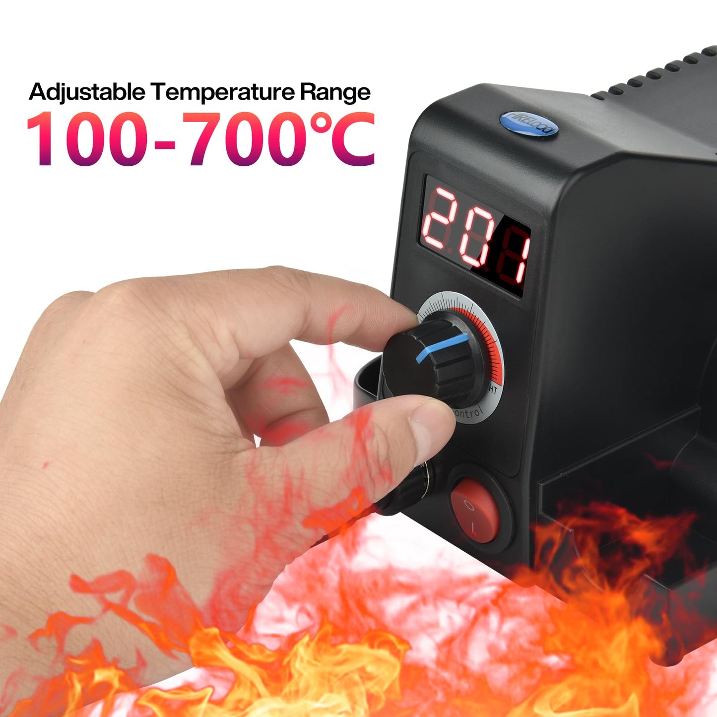 40W wood burning station Woodburning pen Set 8pcs Tips: professional wood burning kit with digital display, machine Enhanced wood burning set