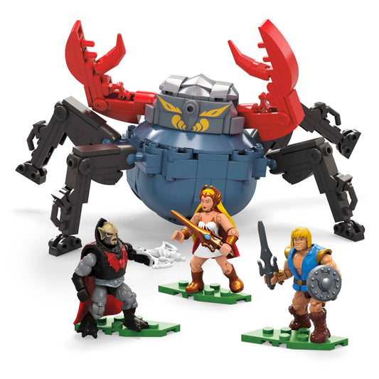 MEGA HFF27 - Mega Construx Masters of The Universe She-Ra vs Hordak & Monstroid Attack Vehicle Building Set, construction toy for kids, great gift for ages 8 and up.