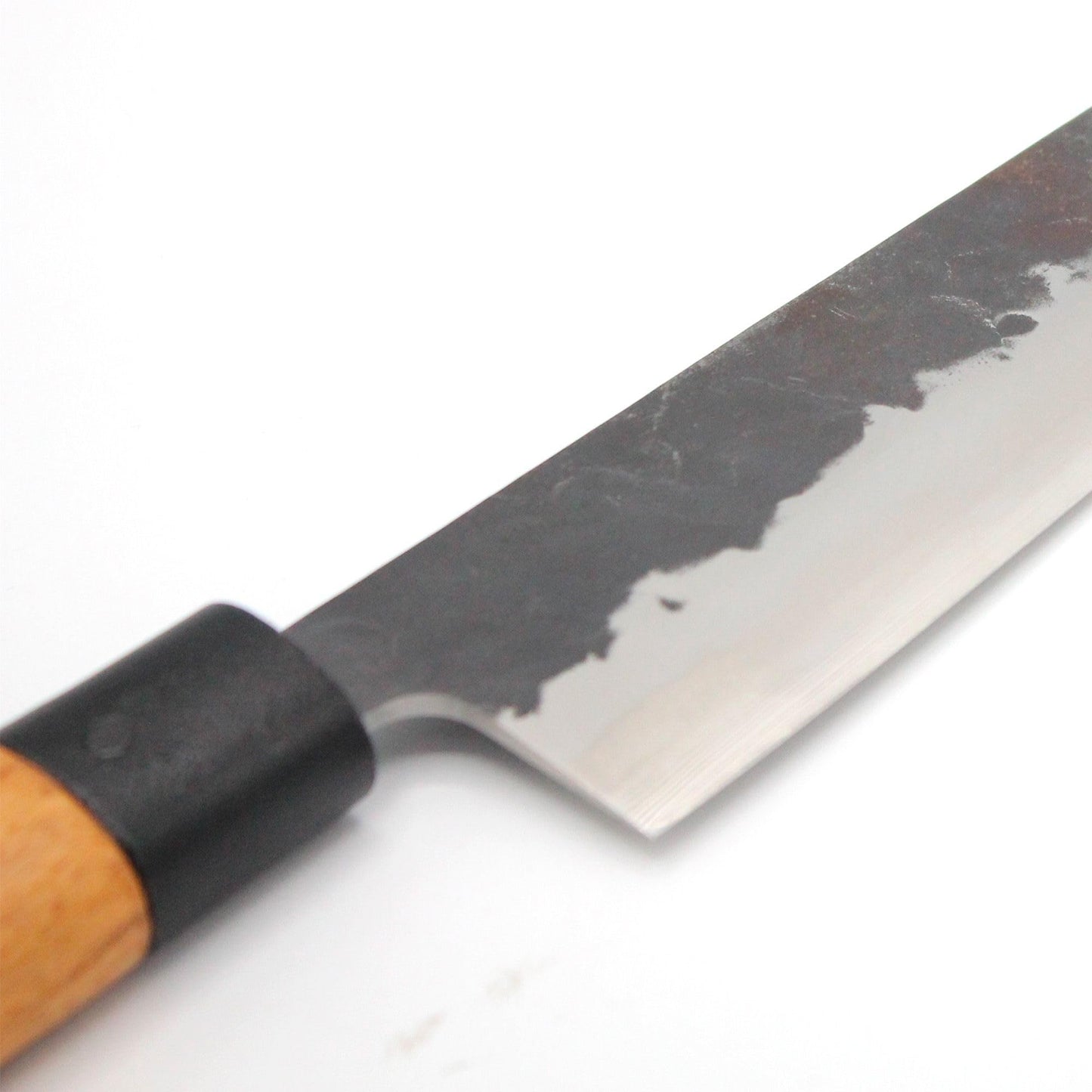 Fishtec Chef Kitchen Knife 18 cm - Japanese knife with hammered steel blade 2.5mm HCR hardness 58 - Professional multipurpose knife - Rosewood handle - Wooden gift box
