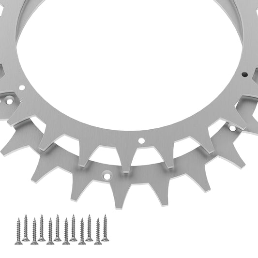 ROBO CLAWS robotic lawnmower spikes made of aluminum for Worx Landroid S & M models, 3 mm, ⌀219 mm - robotic lawnmower accessory with 12 stainless steel screws, deburred spikes