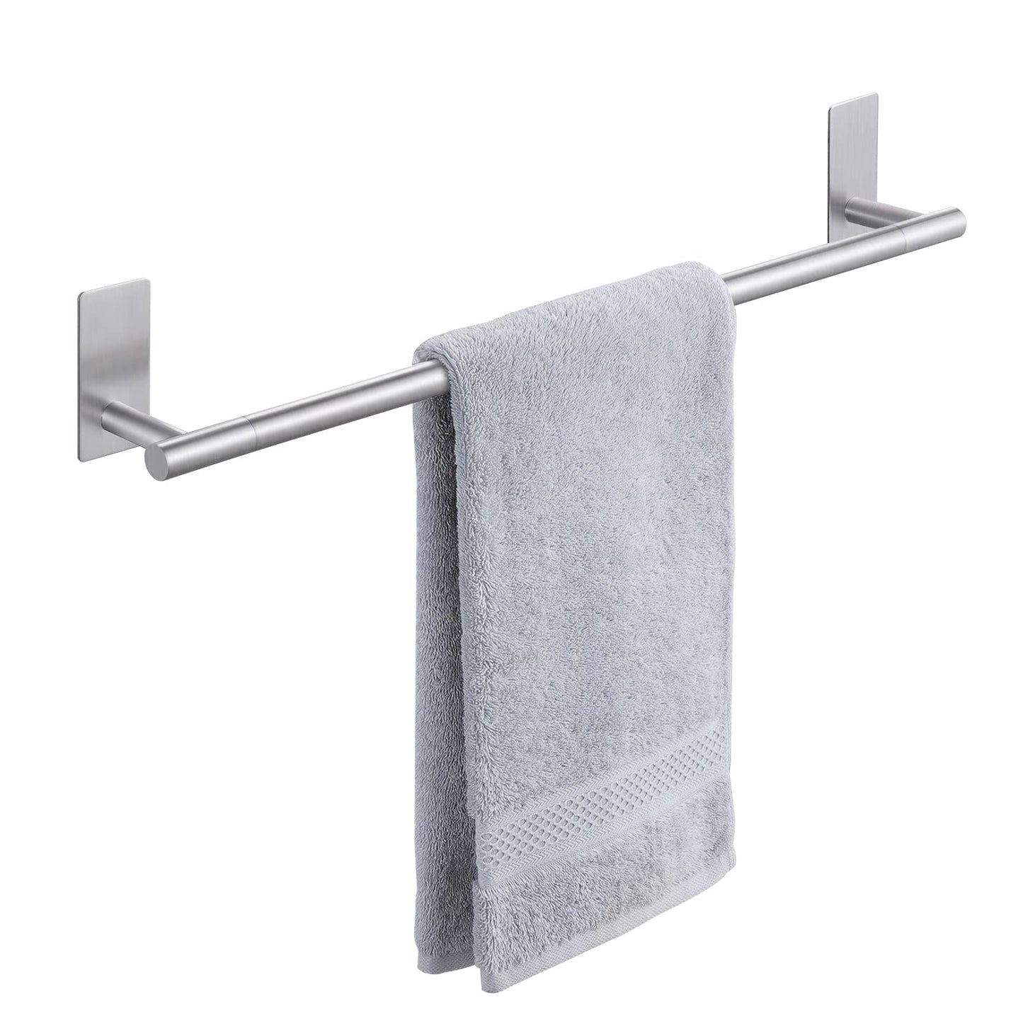 KES Towel Holder Without Drilling 60CM Towel Bar Stainless Steel SUS304 Self Adhesive Towel Rack Bathroom Brushed, BTH7300S60-2