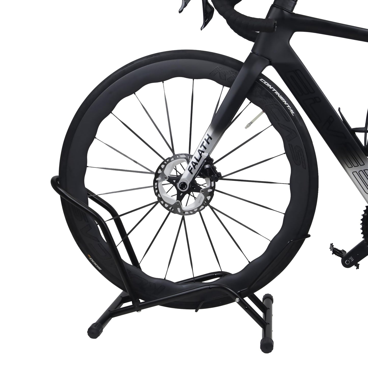 MEGHNA Bicycle Stand Professional Floor Free-standing Stand Adjustable Bike Parking Stand for all bikes 16''-29'' Mountain Bike Road Bike MTB Black