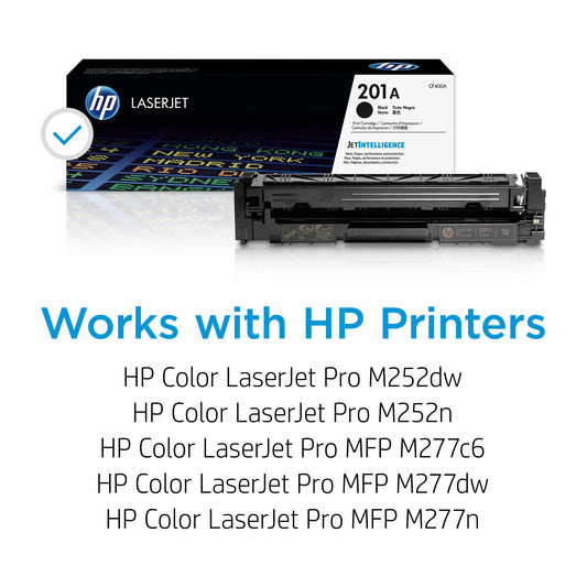 HP 201A (CF400A) Original Black Toner for HP LaserJet Pro M252.