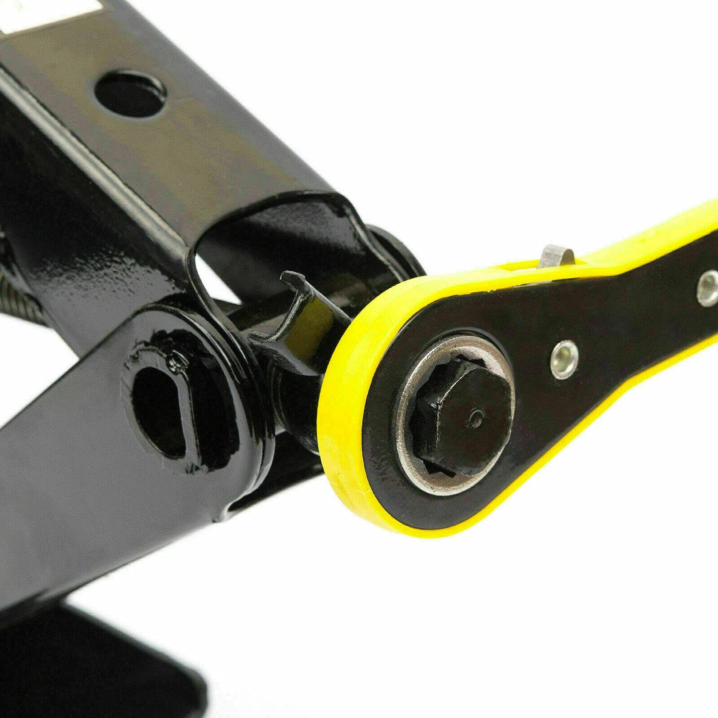 2T scissors jack, 98-440mm, Car Jack Kit with ratchet, steel column and rubber, Auto lift, enlarged steel plate, portable jack for car MPV SUV (SN4547)