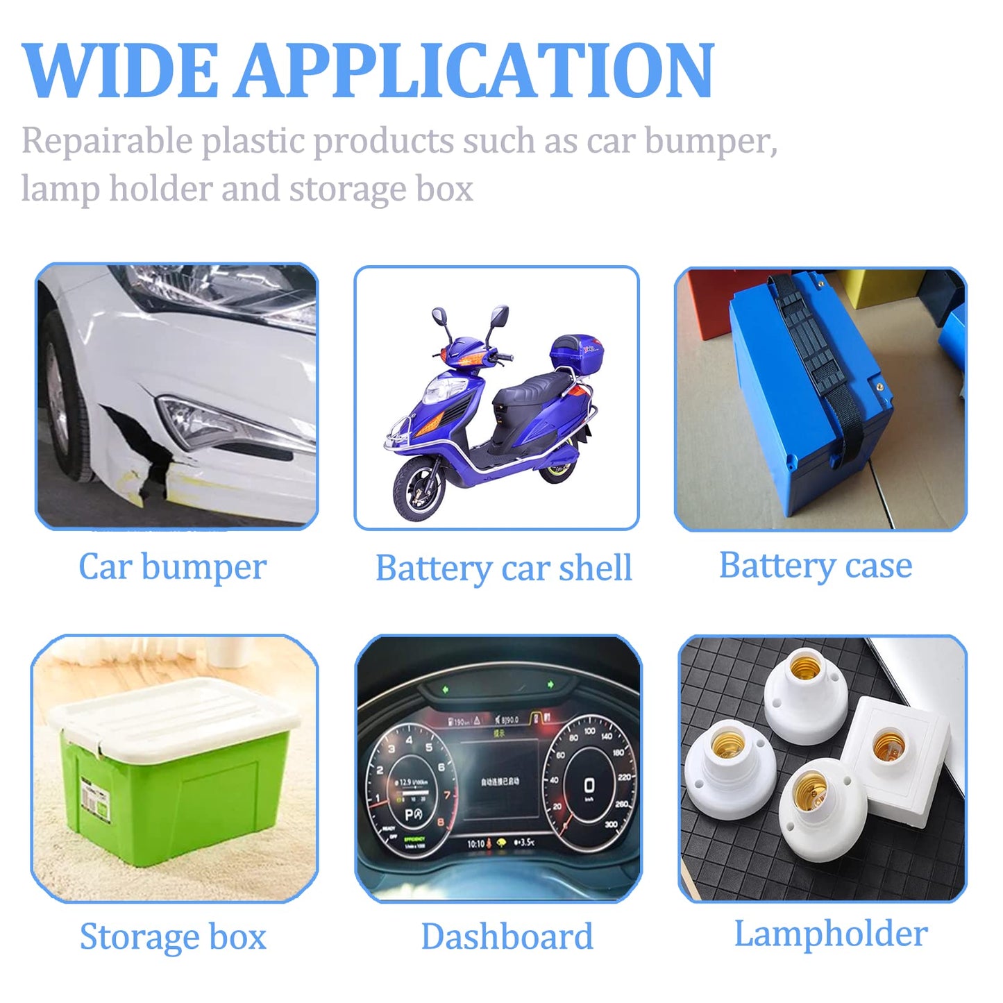 220W Plastic Welding Machine, 2-in-1 plastic welding machine with 800PCS welding nails (8 models), car bumper repair set with 64pcs welding rods, used for plastic welding.